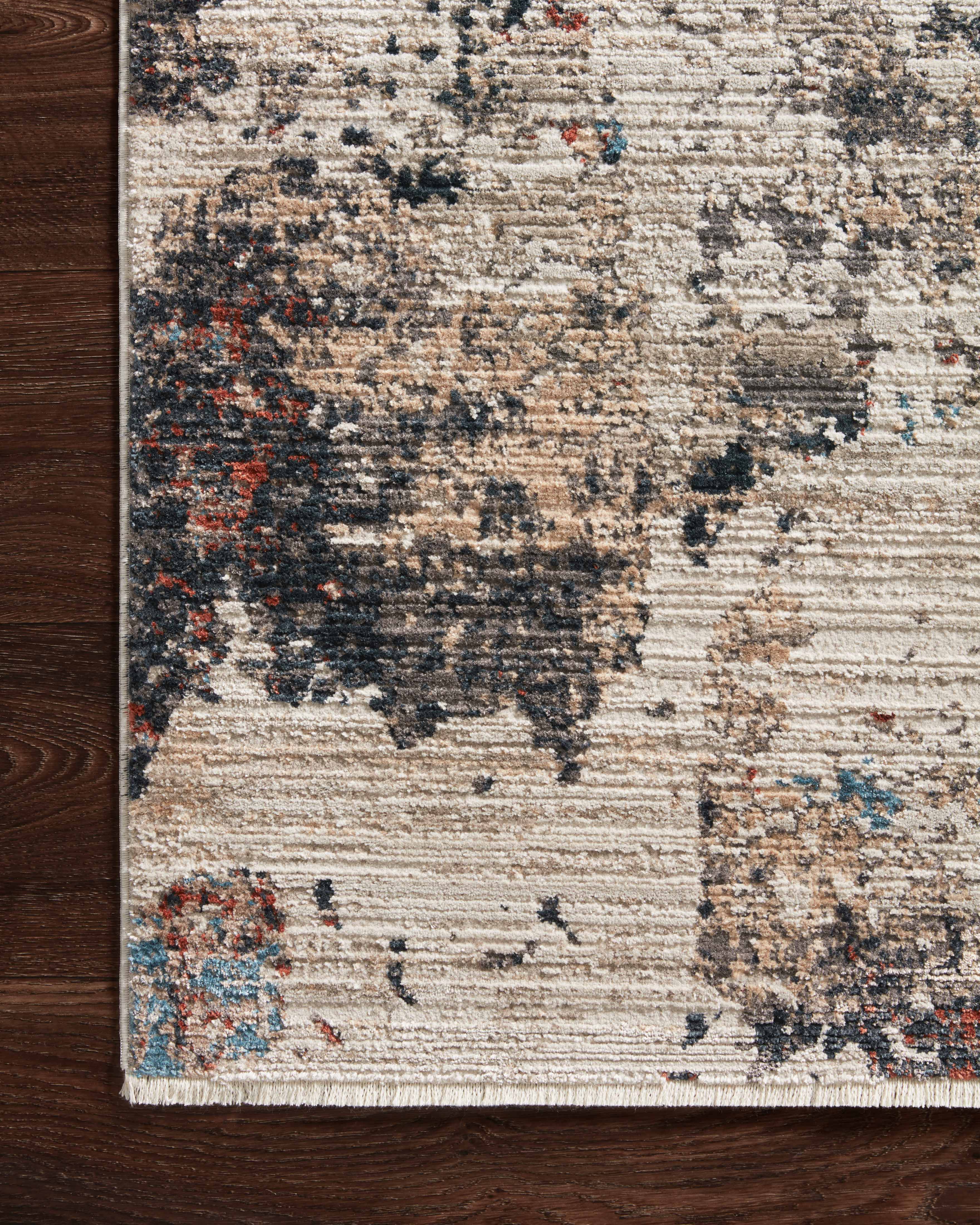 Loloi Leigh Ivory / Charcoal Rug RUGS - synthetic Loloi