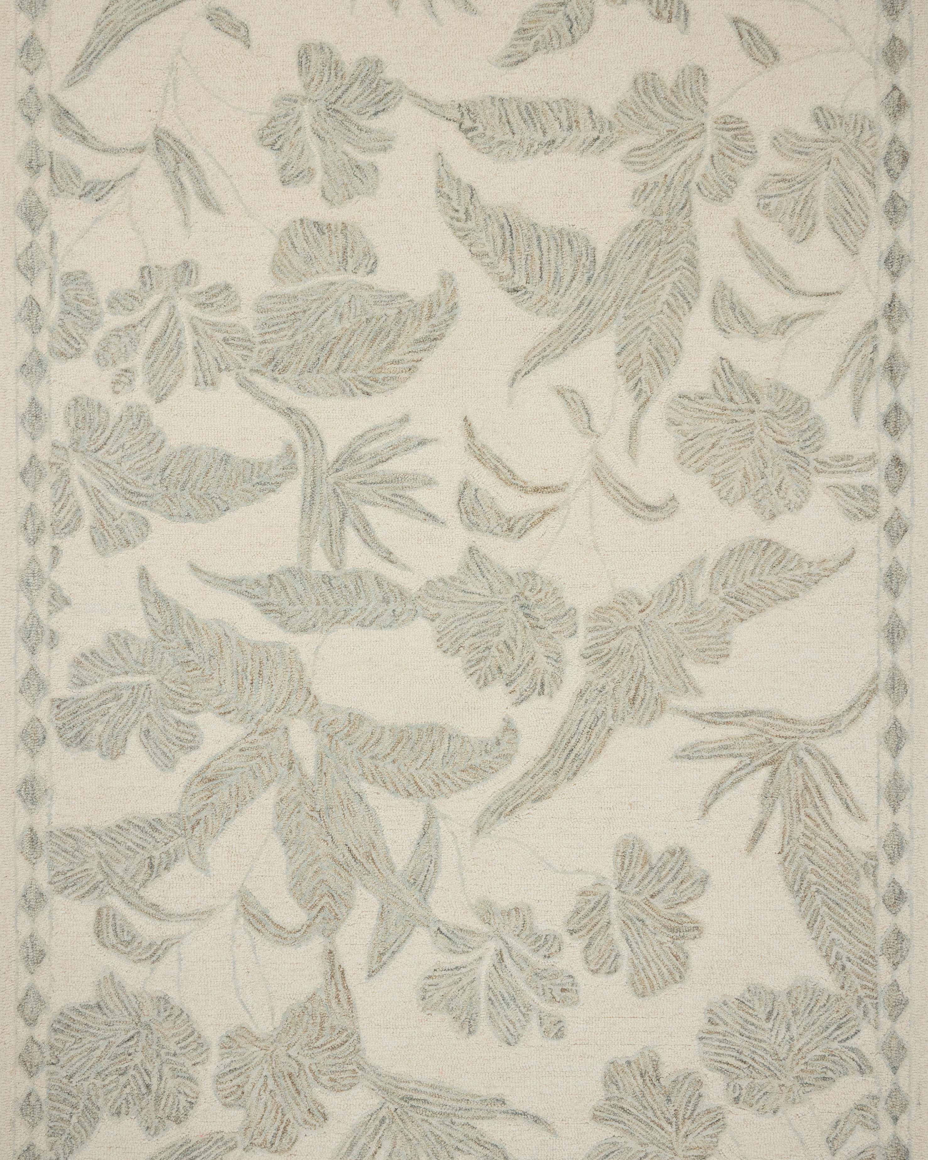 Loloi Lenore Ivory / Sky Rug RUGS - wool Loloi