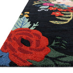 Rifle Paper Co. x Loloi Les Fleurs Black / Multi Rug RUGS - wool Loloi