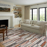 Loloi Levitt Shag Ivory / Sunset Rug RUGS - synthetic Loloi
