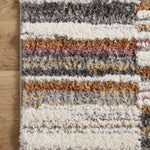 Loloi Levitt Shag Ivory / Sunset Rug RUGS - synthetic Loloi