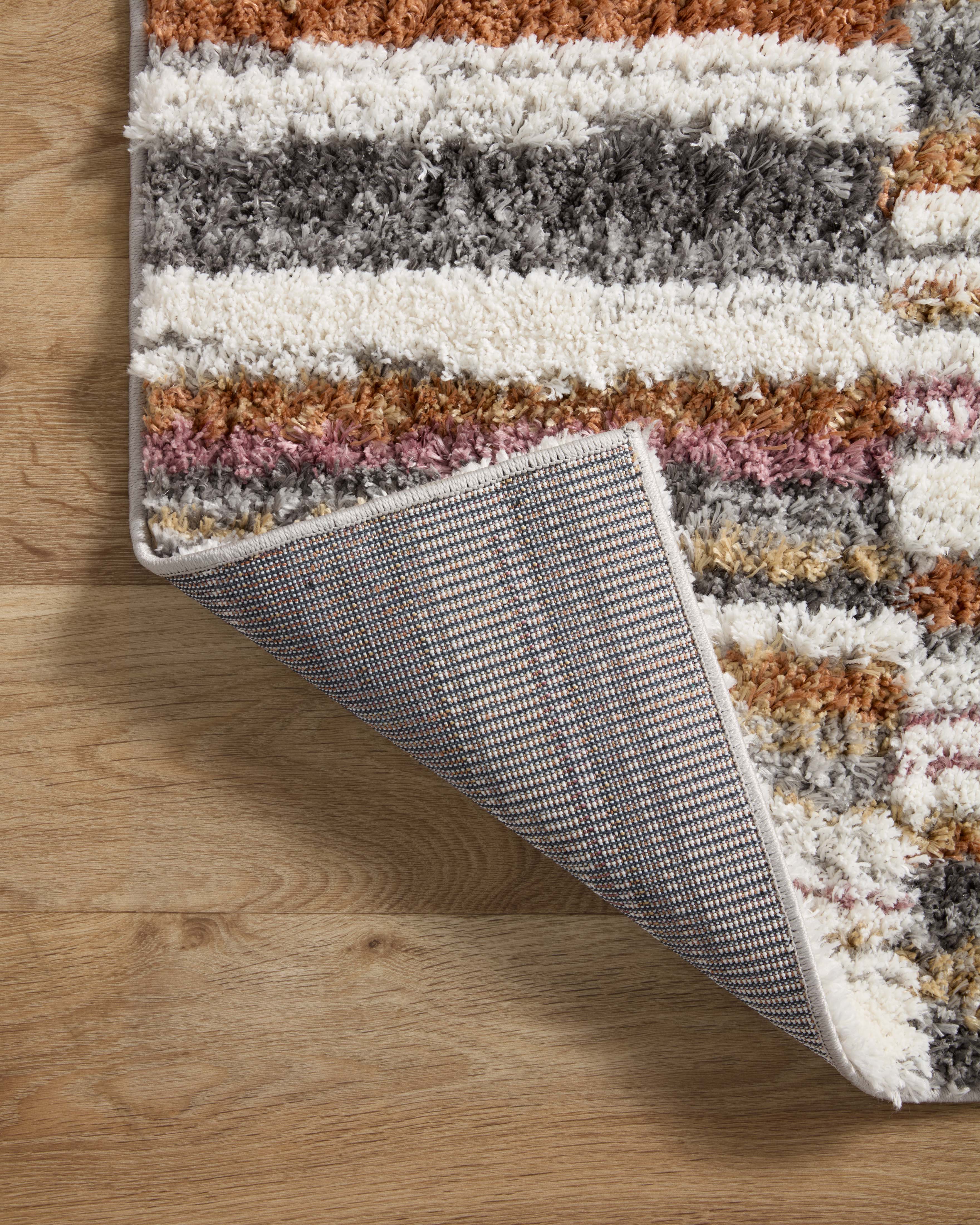Loloi Levitt Shag Ivory / Sunset Rug RUGS - synthetic Loloi