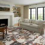 Loloi Levitt Shag Grey / Multi Rug RUGS - synthetic Loloi