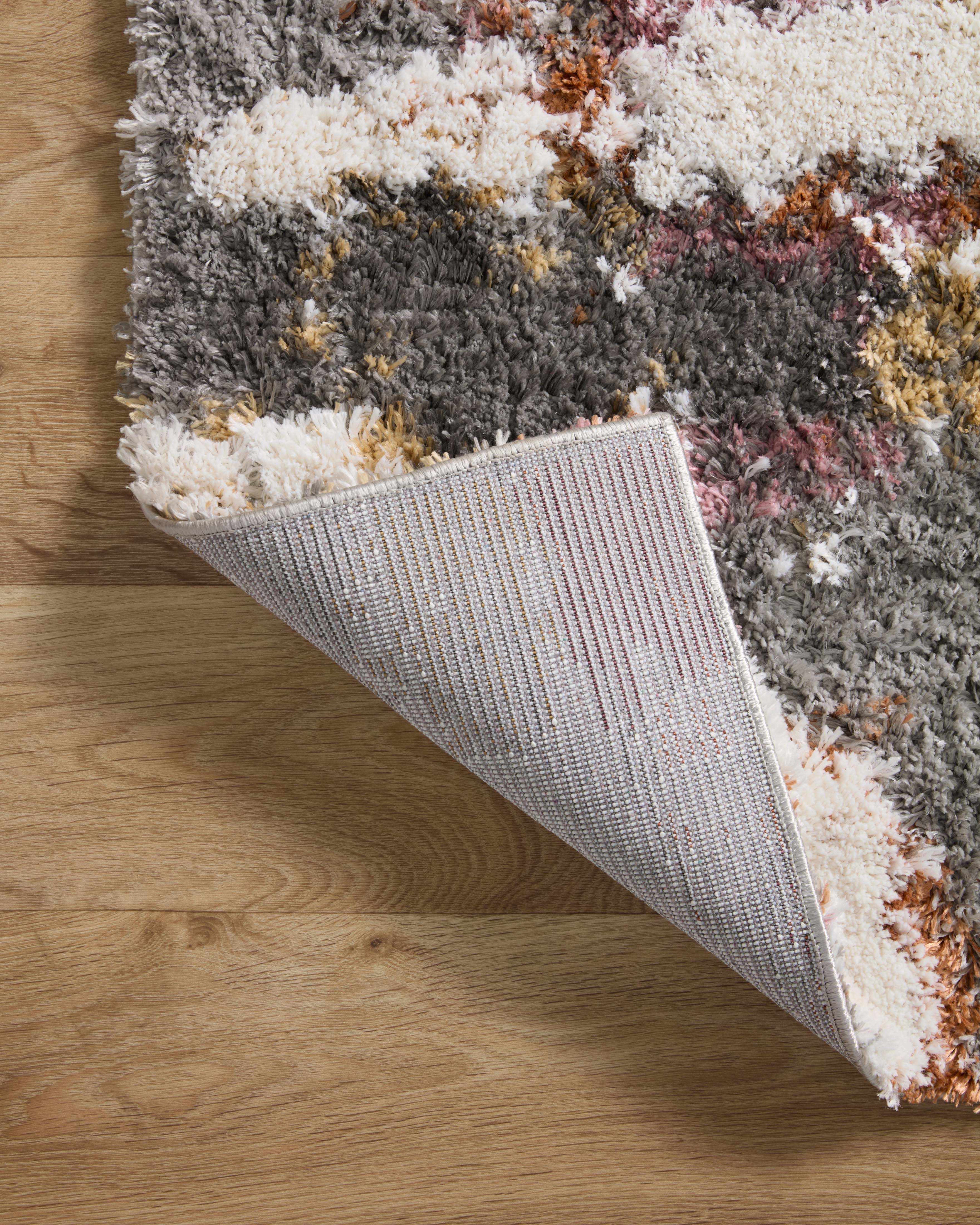 Loloi Levitt Shag Grey / Multi Rug RUGS - synthetic Loloi