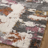 Loloi Levitt Shag Grey / Multi Rug RUGS - synthetic Loloi