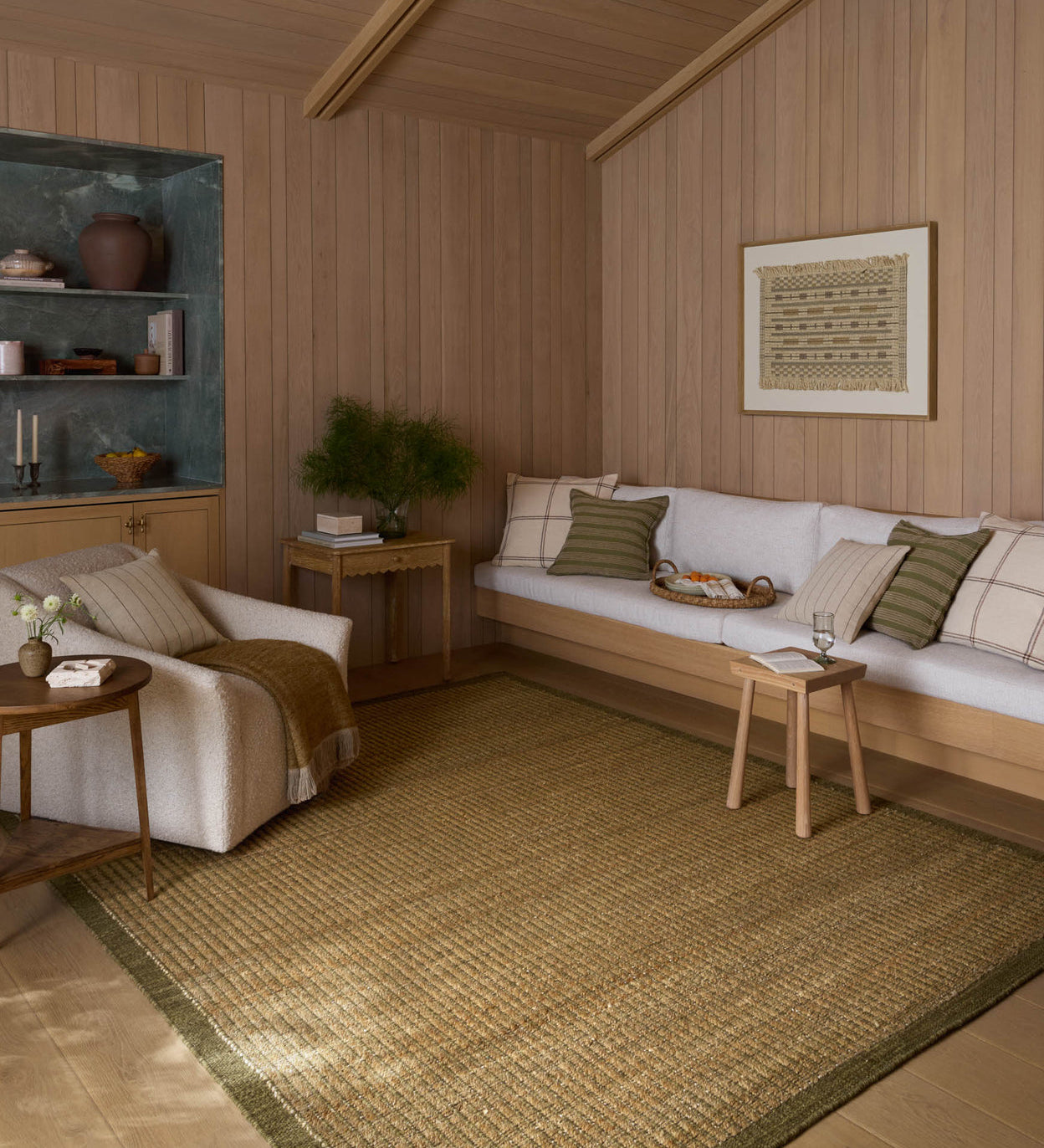 IN STORE - Amber Lewis x Loloi Lilah Natural / Olive Rug IN STORE - rugs Loloi