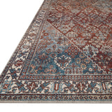 Magnolia Home By Joanna Gaines x Loloi Lenna Brick / Sky Rug RUGS - synthetic Loloi