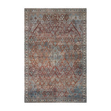 Magnolia Home By Joanna Gaines x Loloi Lenna Brick / Sky Rug RUGS - synthetic Loloi 18" x 18"