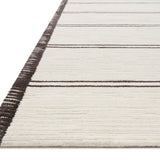 Magnolia Home By Joanna Gaines x Loloi Logan White / Mocha Rug RUGS - synthetic Loloi
