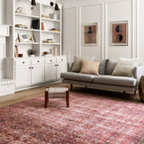 Loloi Loren Eggplant / Crimson Rug RUGS - synthetic Loloi