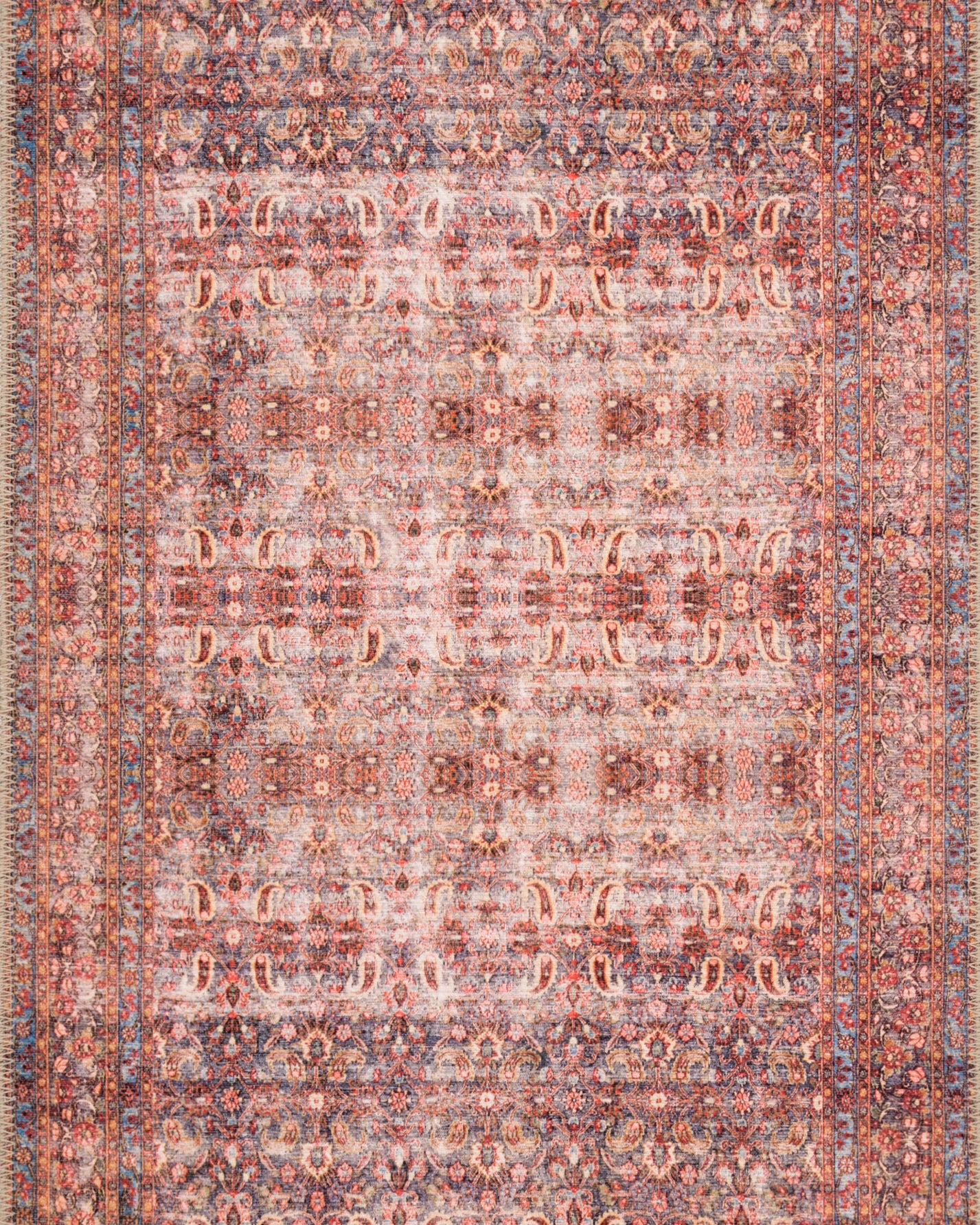 Loloi Loren Eggplant / Crimson Rug RUGS - synthetic Loloi
