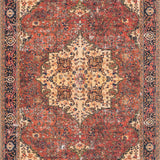 Loloi Loren Red / Navy Rug RUGS - synthetic Loloi