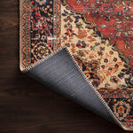 Loloi Loren Red / Navy Rug RUGS - synthetic Loloi