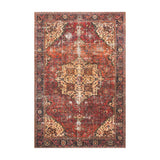 Loloi Loren Red / Navy Rug RUGS - synthetic Loloi 18" x 18"