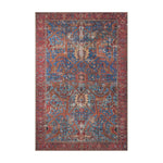 Loloi Loren Blue / Red Rug RUGS - synthetic Loloi 18" x 18"