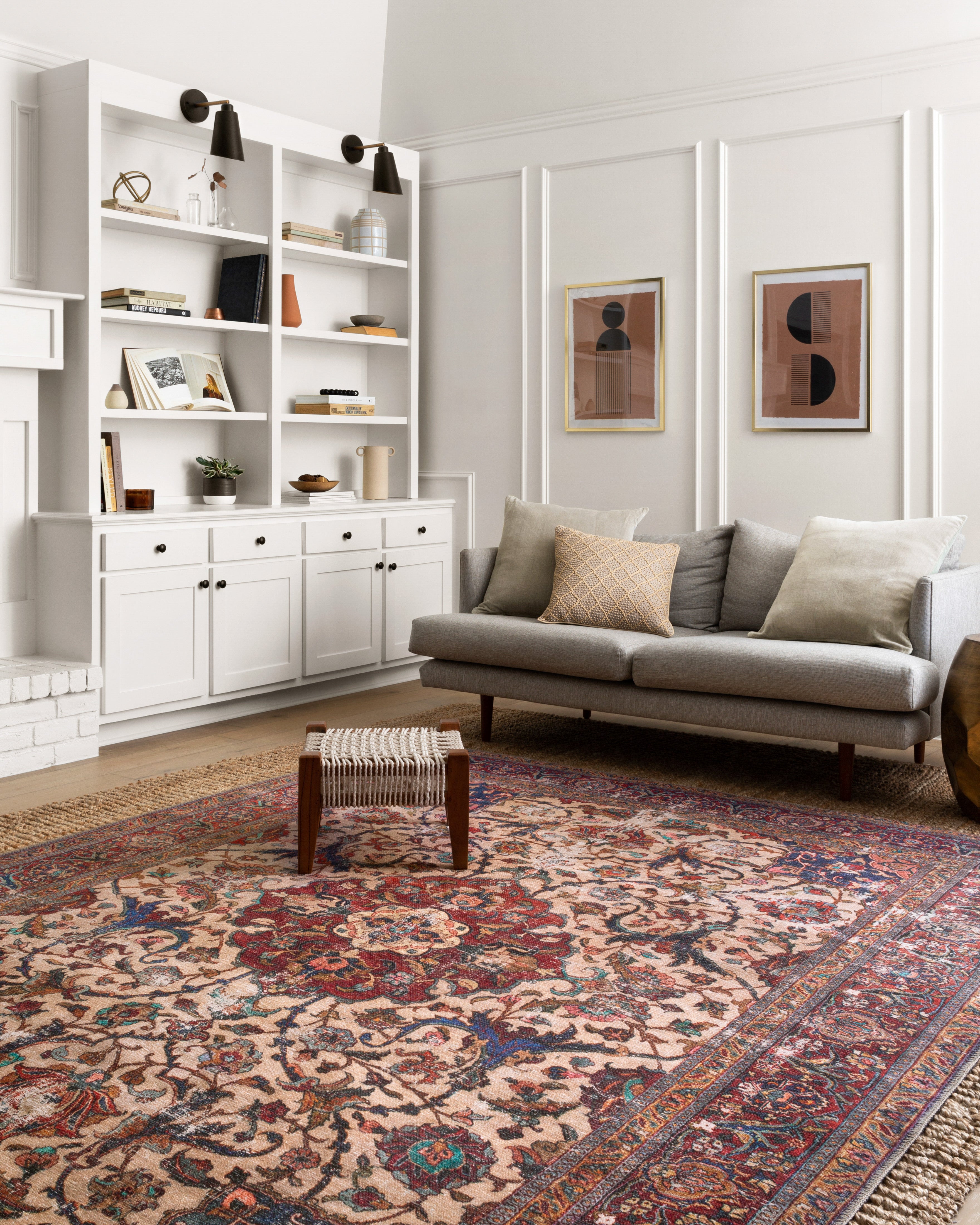 Loloi Loren Sand / Multi Rug RUGS - synthetic Loloi