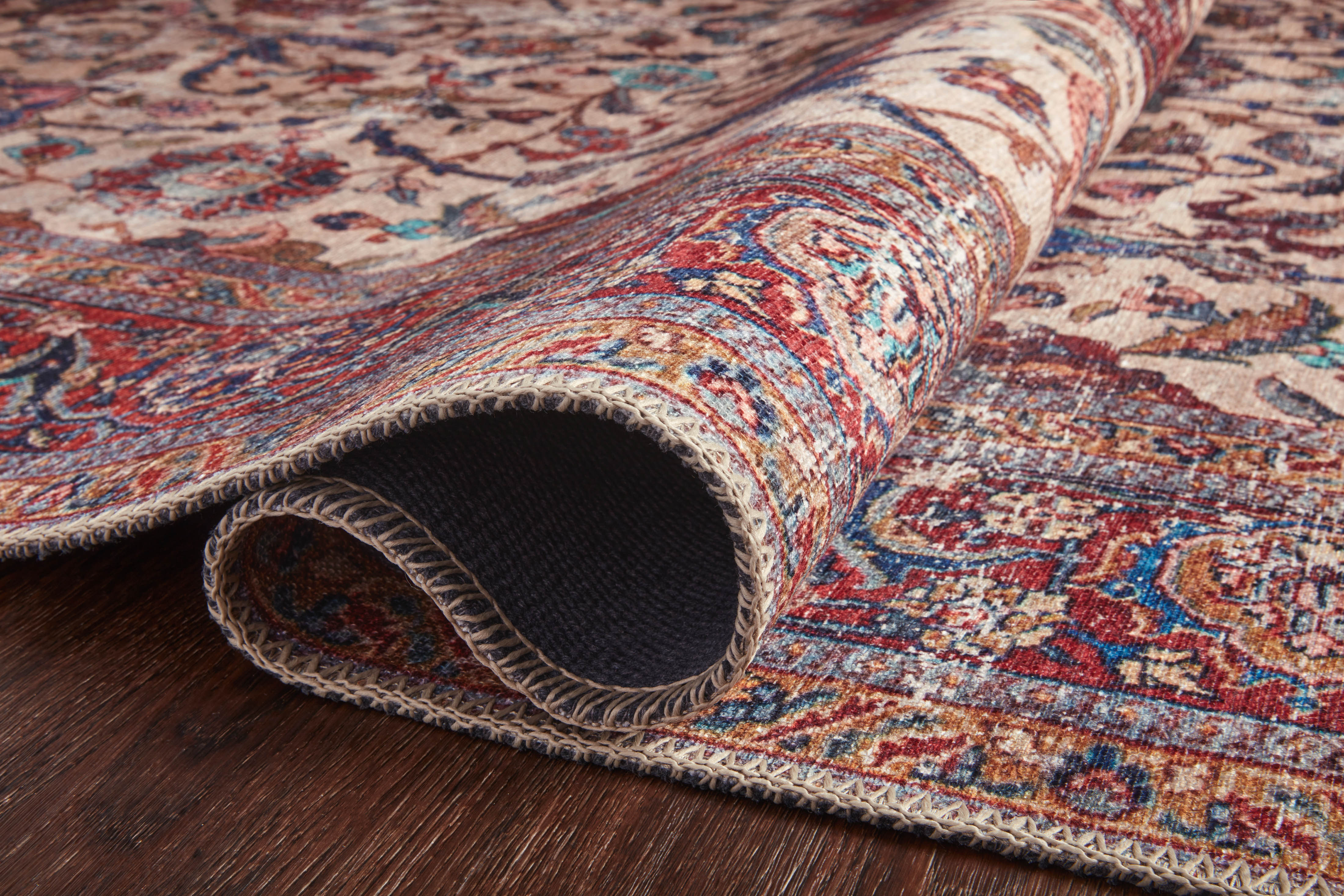 Loloi Loren Sand / Multi Rug RUGS - synthetic Loloi