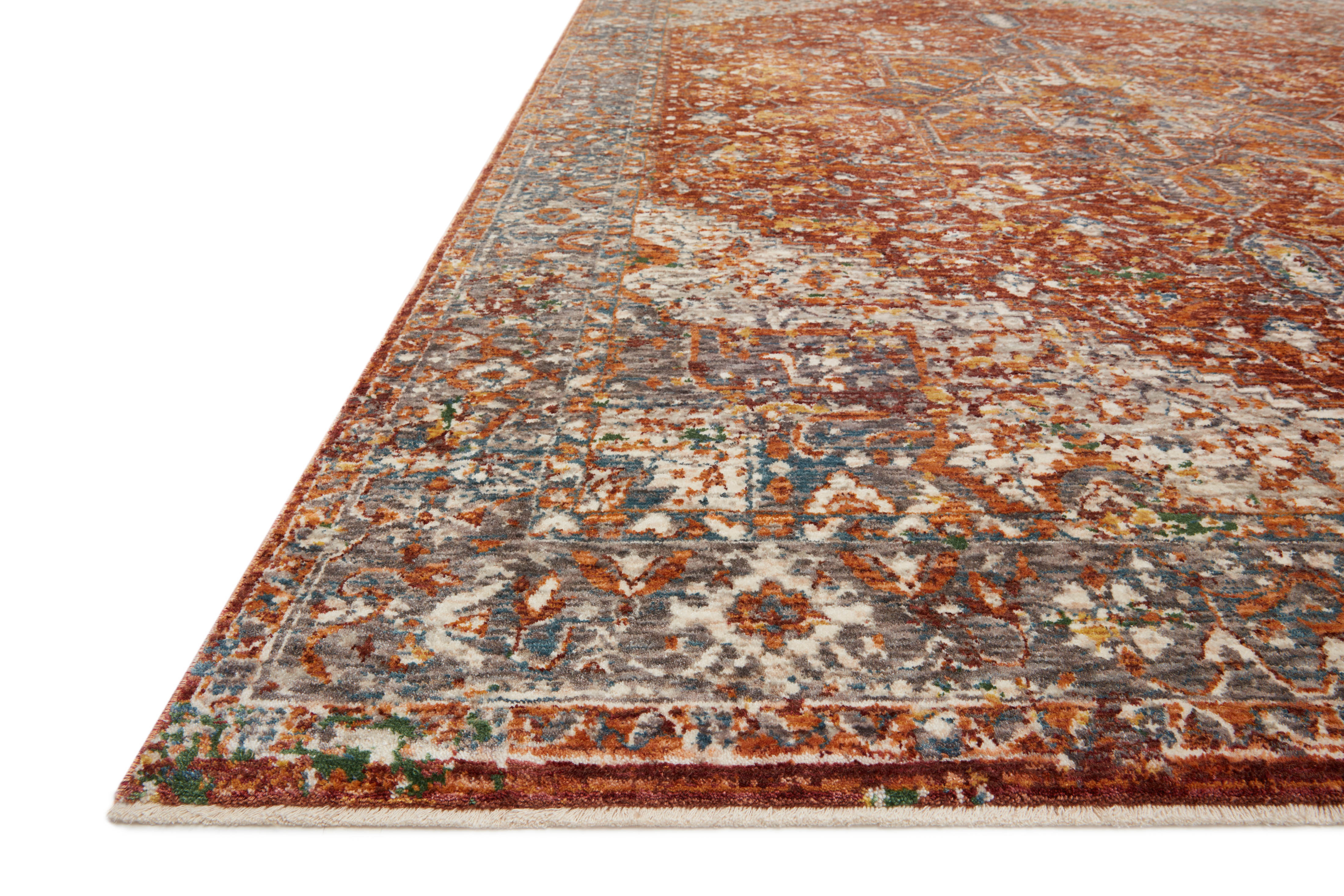 Loloi Lourdes Rust / Multi Rug RUGS - synthetic Loloi