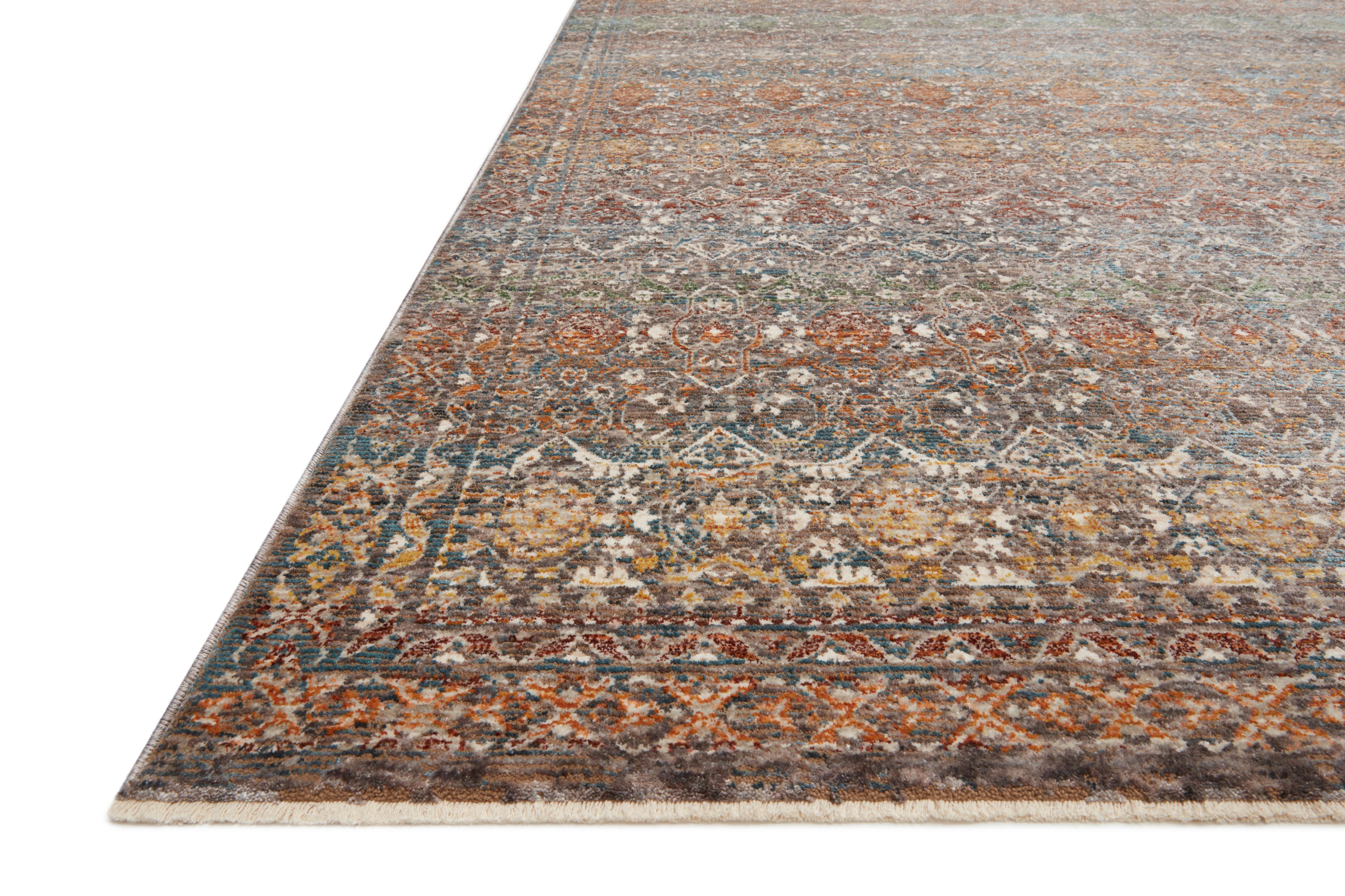 Loloi Lourdes Stone / Multi Rug RUGS - synthetic Loloi