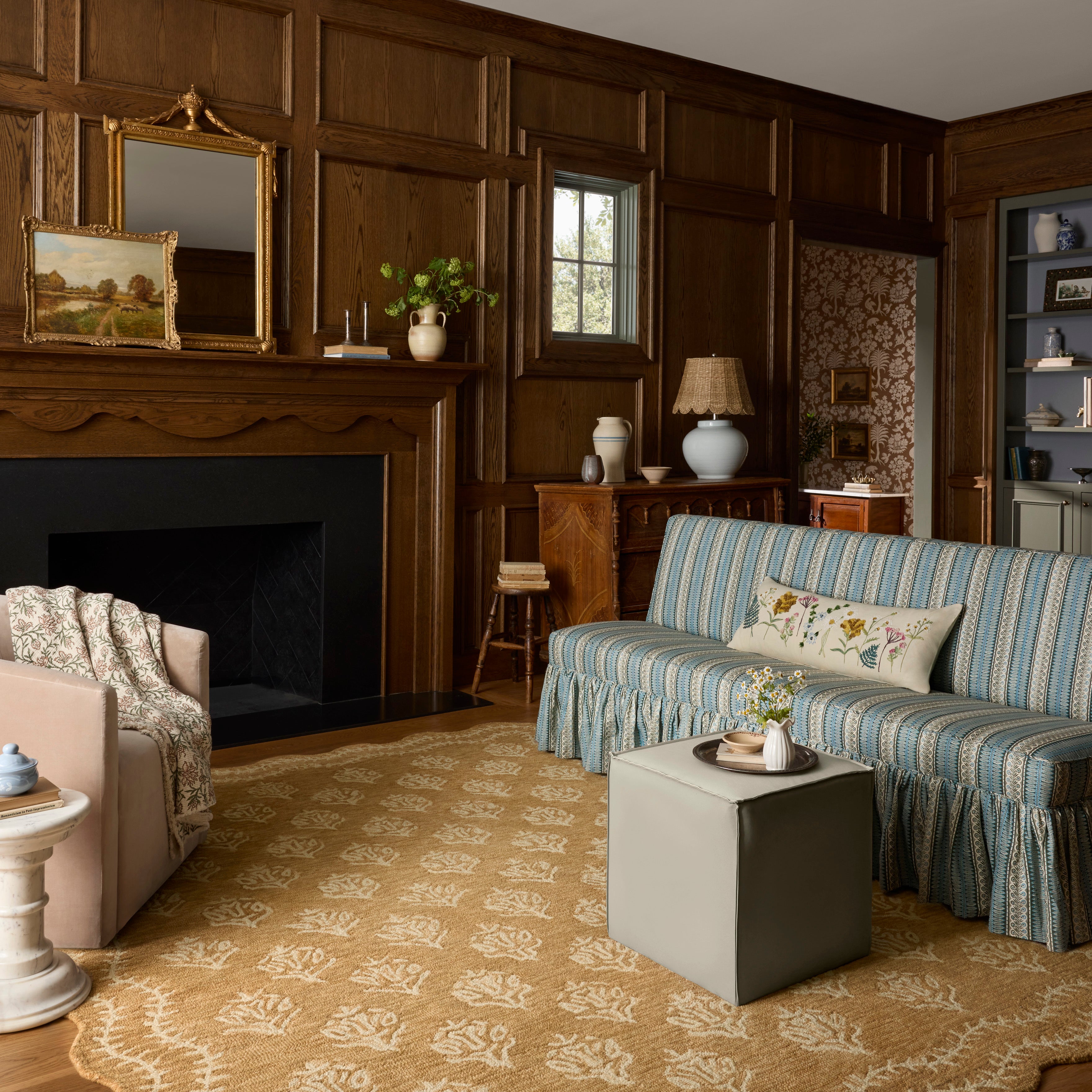 Rifle Paper Co. x Loloi Lisette Wheat / Ivory Rug RUGS - wool Loloi