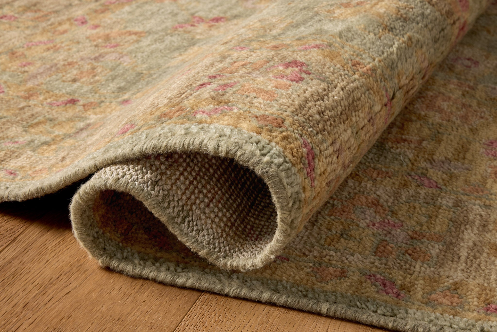 Magnolia Home x Loloi Lucille Green / Sunset Rug - Rug & Weave