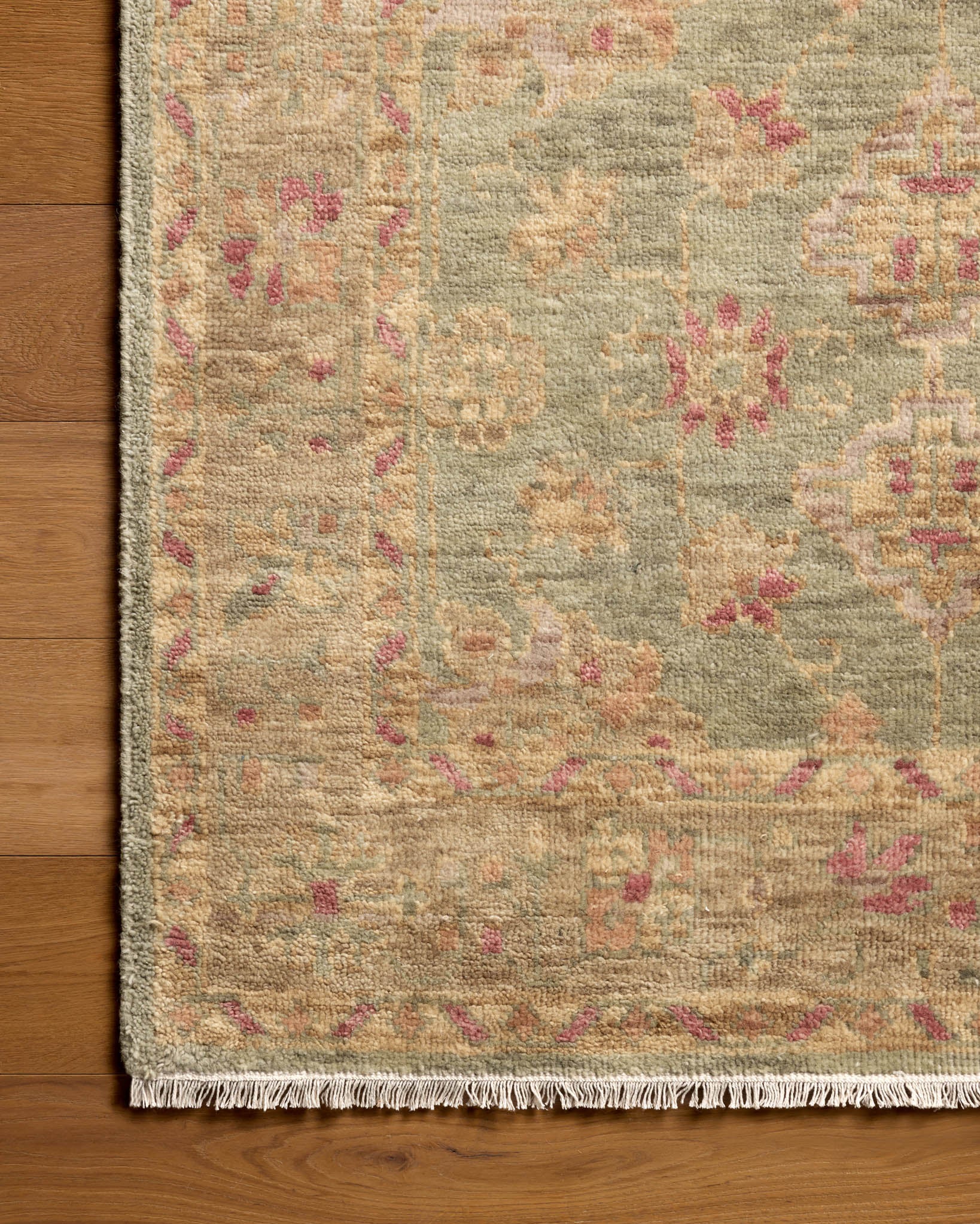 Magnolia Home x Loloi Lucille Green / Sunset Rug - Rug & Weave