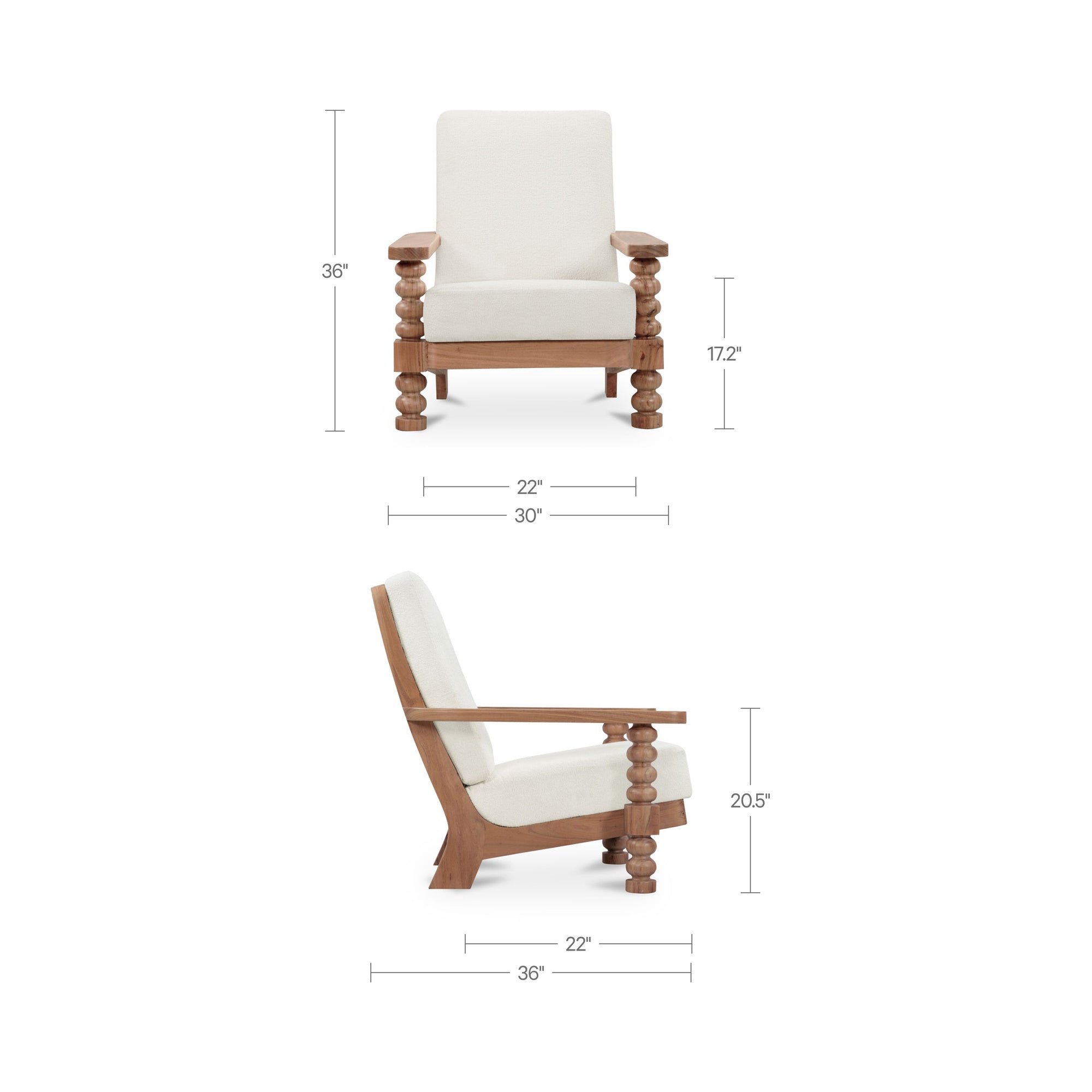 Ines Accent Chair FURNITURE - accent chair Moe's Furniture