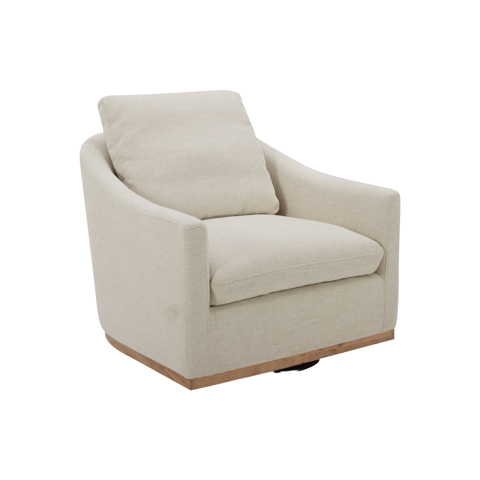 Lennyn Swivel Chair 0- FURNITURE - chair Moe's Furniture Soft Beige