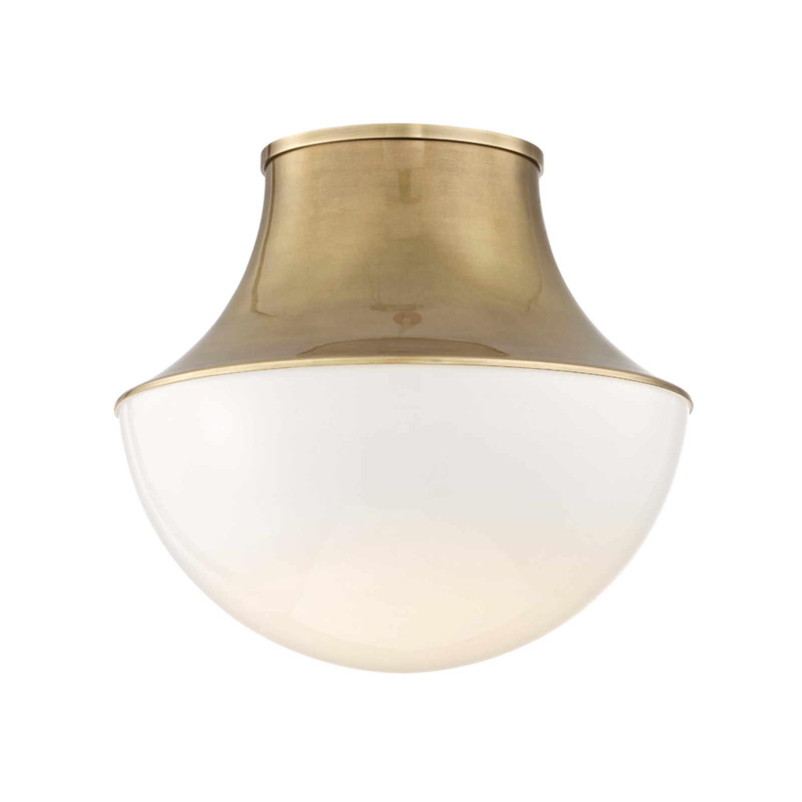 Lettie Flush Mount, Aged Brass medium