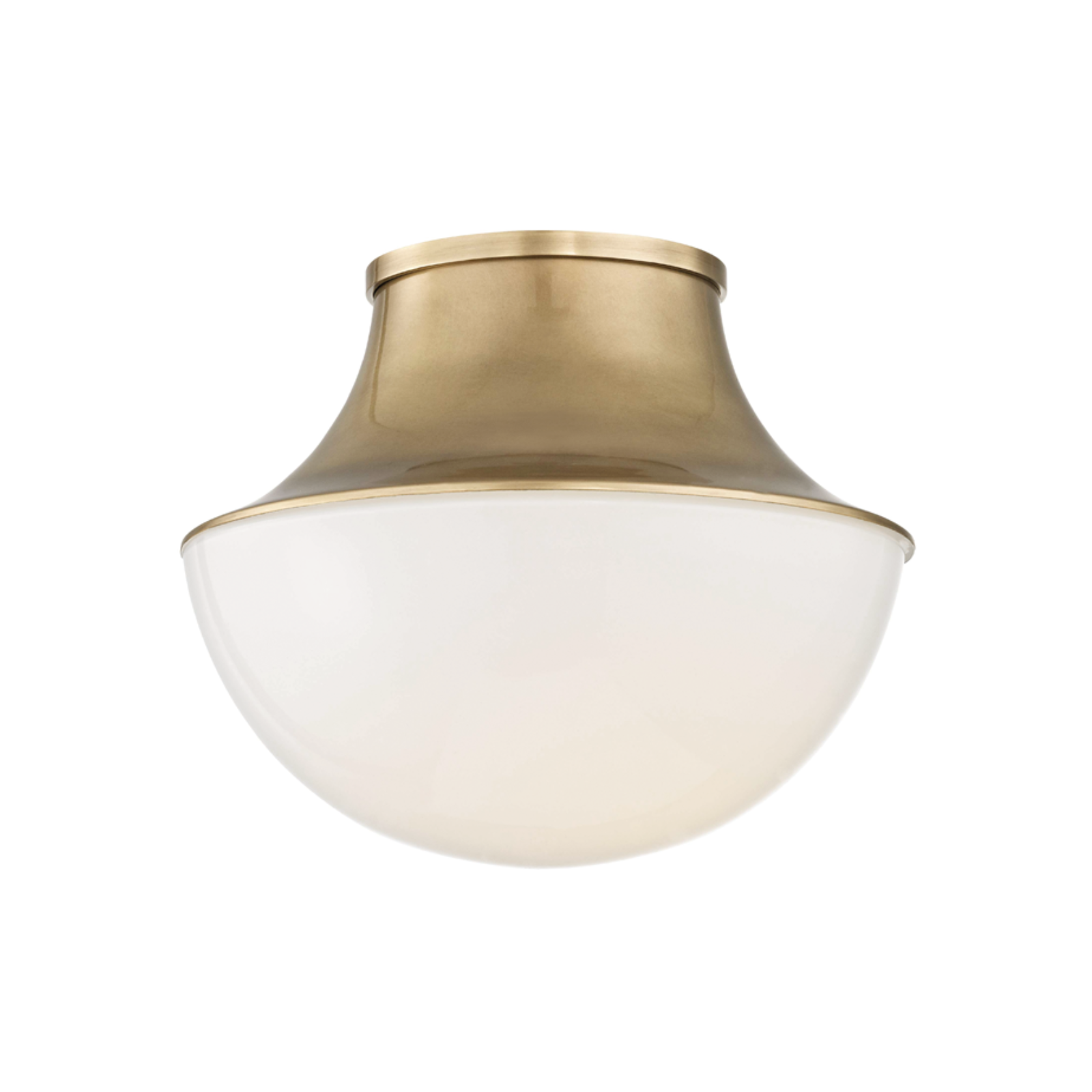 Lettie Flush Mount, Aged Brass small