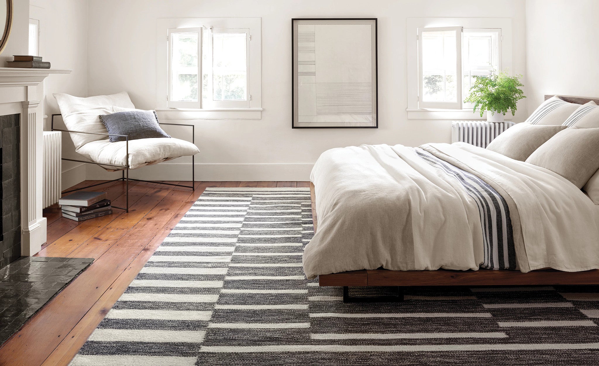 Heights Charcoal Handwoven Wool Rug-Rug & Weave