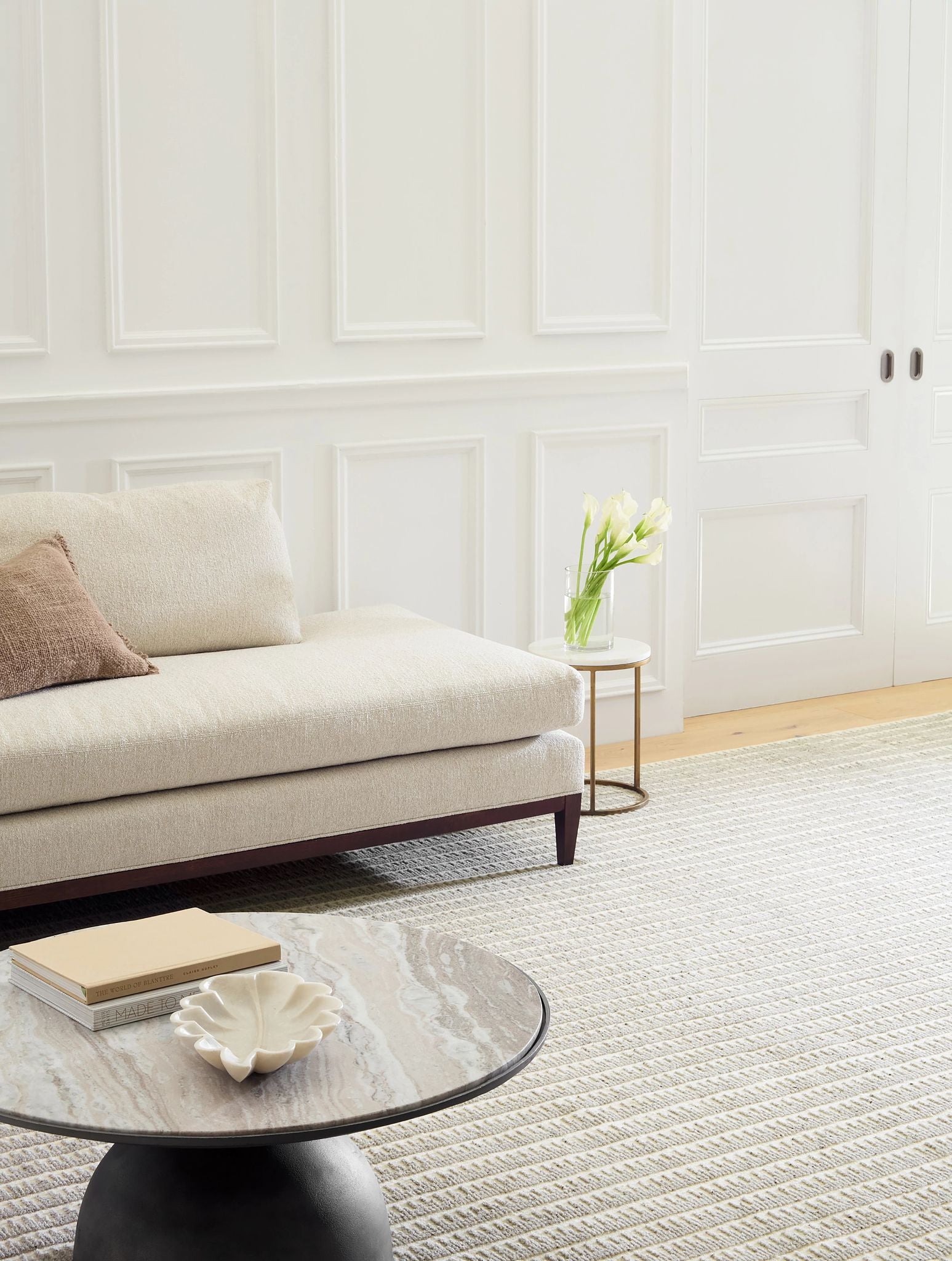 Whitby Grey Hand Knotted Wool Rug-Rug & Weave