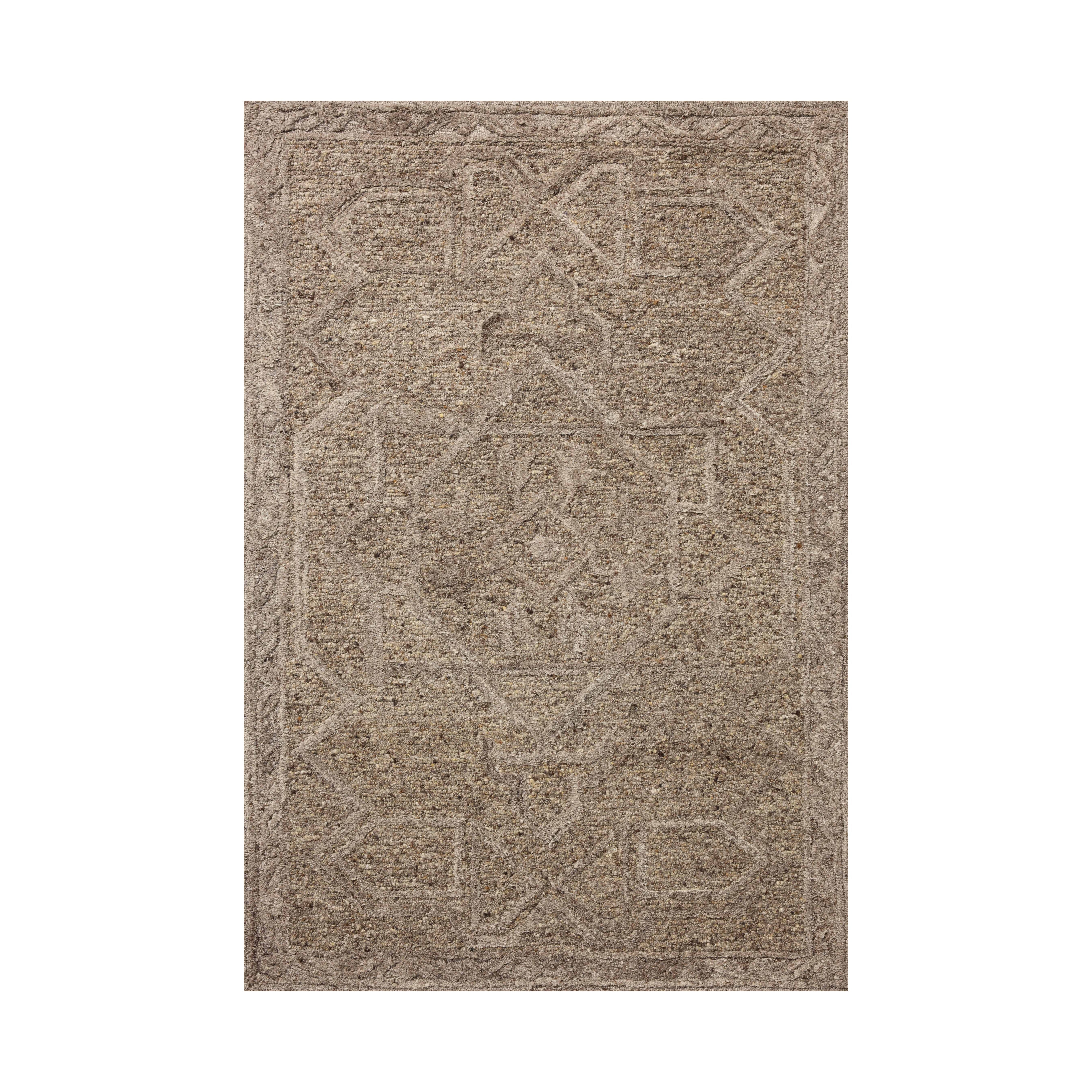 Loloi Mabel Bark / Graphite Rug RUGS - wool Loloi 18" x 18" sample
