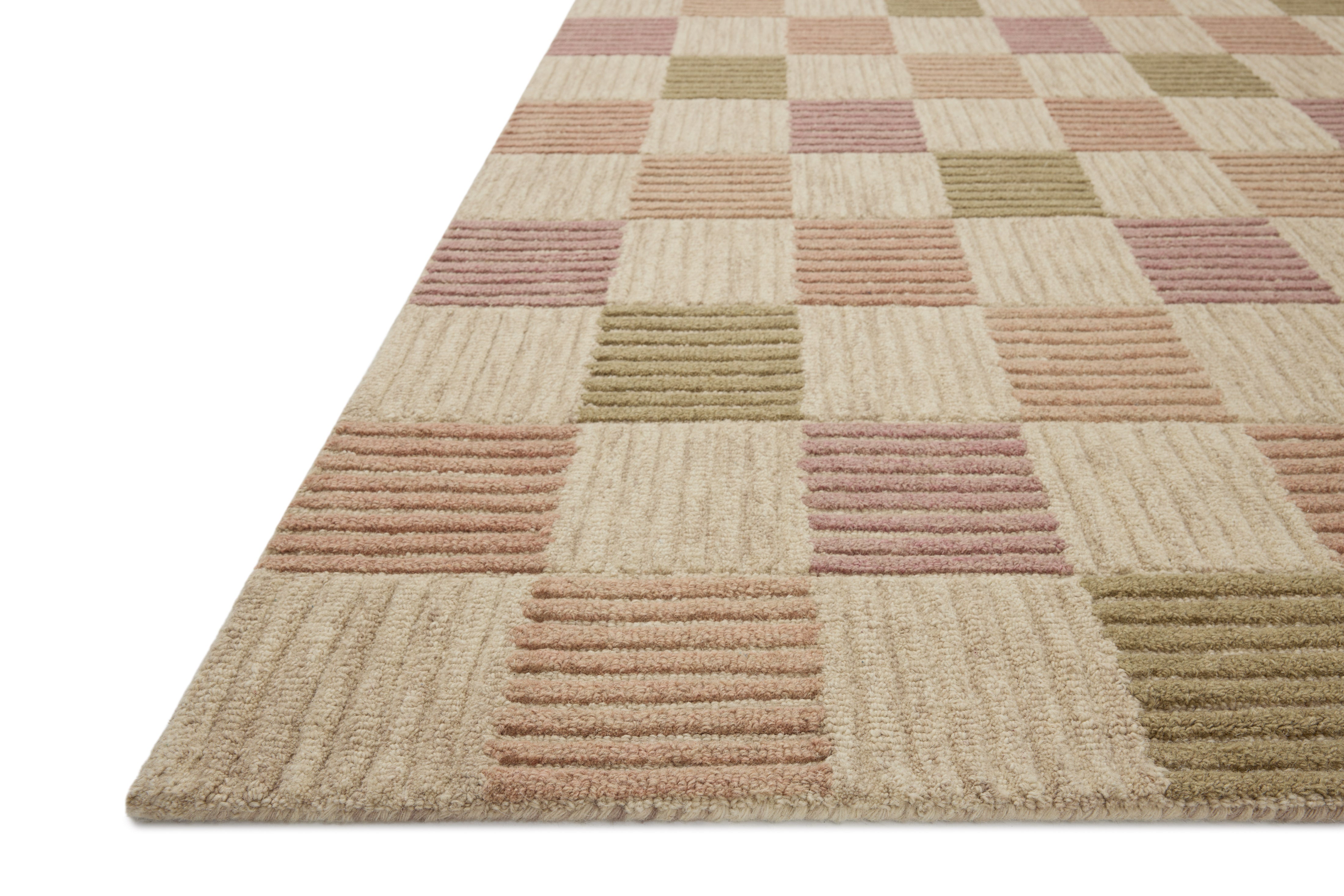 Brigette Romanek x Loloi Madi Natural / Multi Rug RUGS - wool Loloi 18" x 18" sample