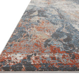 Loloi Maeve Silver / Apricot Rug RUGS - synthetic Loloi