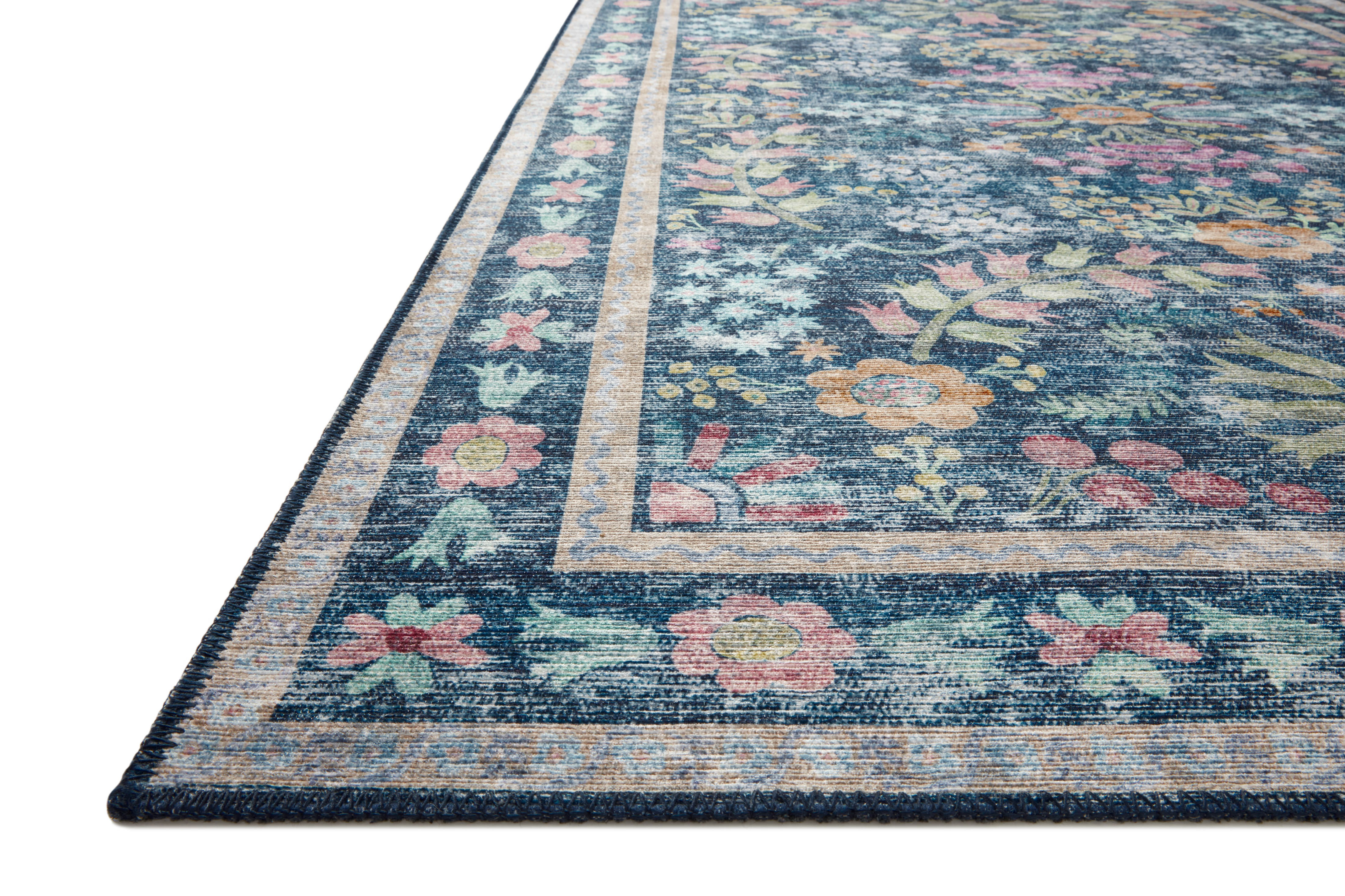 Rifle Paper Co. x Loloi Maison Blue / Multi Rug RUGS - synthetic Loloi