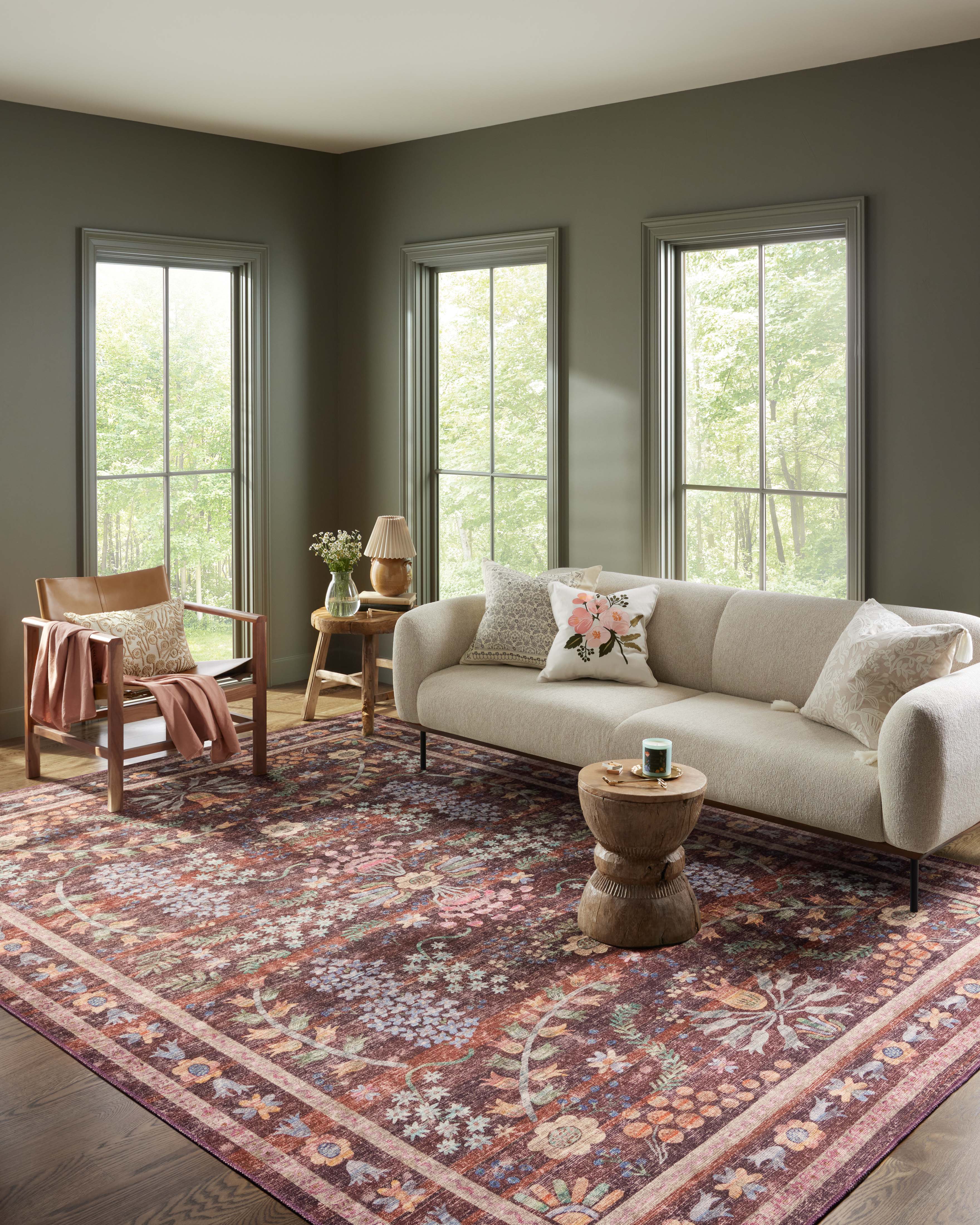 Rifle Paper Co. x Loloi Maison Red Rug RUGS - synthetic Loloi