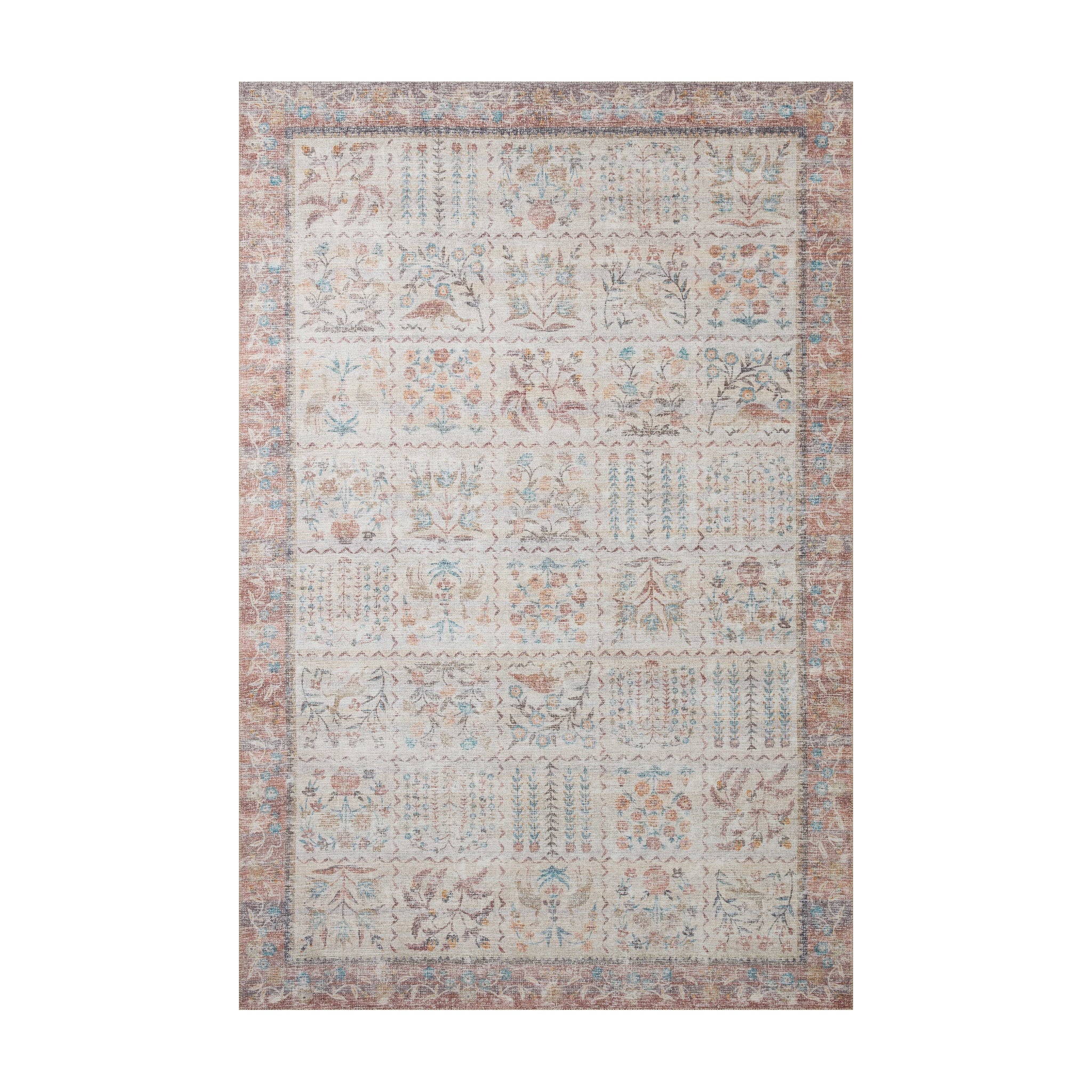 Rifle Paper Co. x Loloi Maison Cream Rug RUGS - synthetic Loloi 18" x 18"
