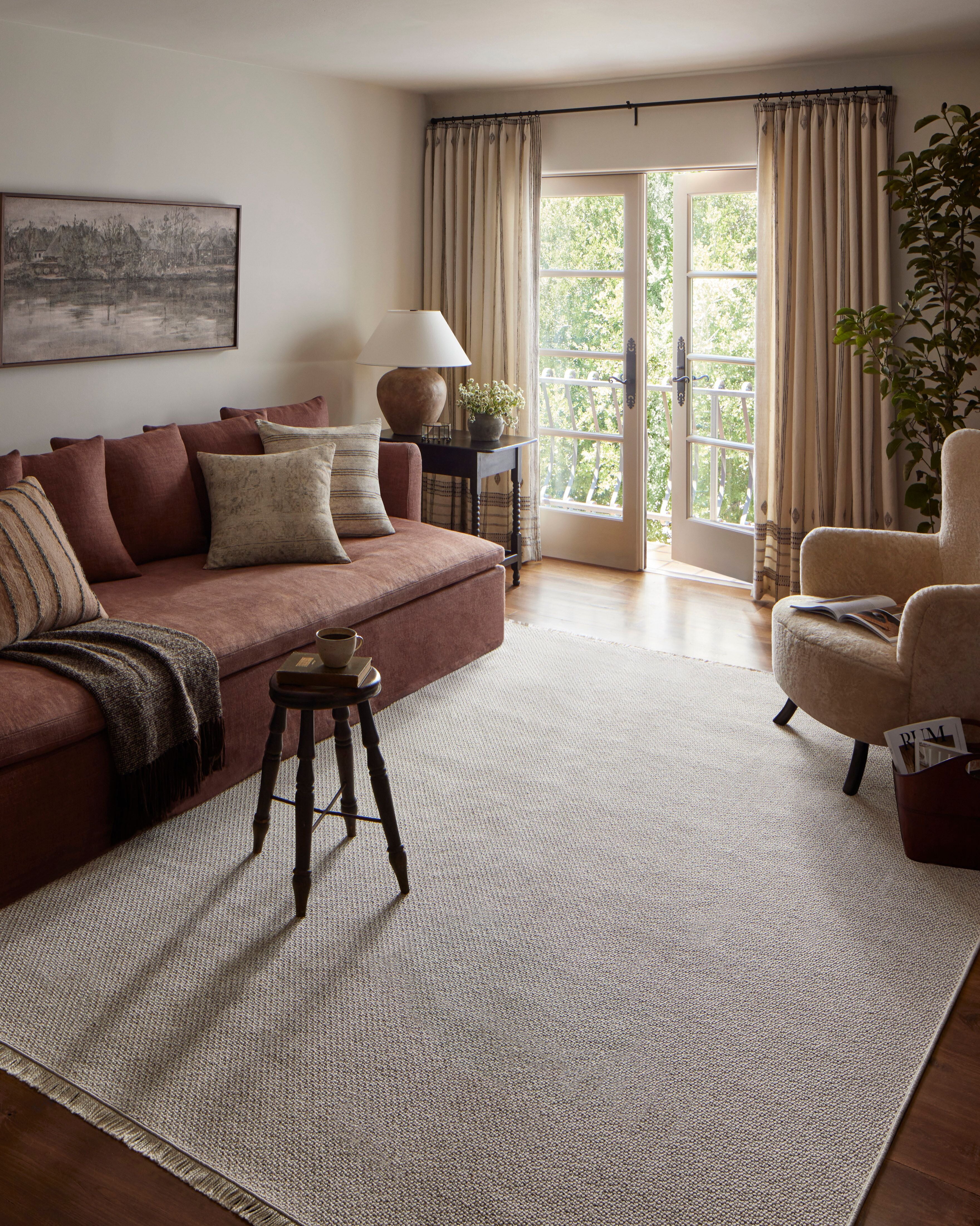 Amber Lewis x Loloi Malibu Ivory / Dove Rug No. 03 5-Rugs - indoor/outdoor Loloi