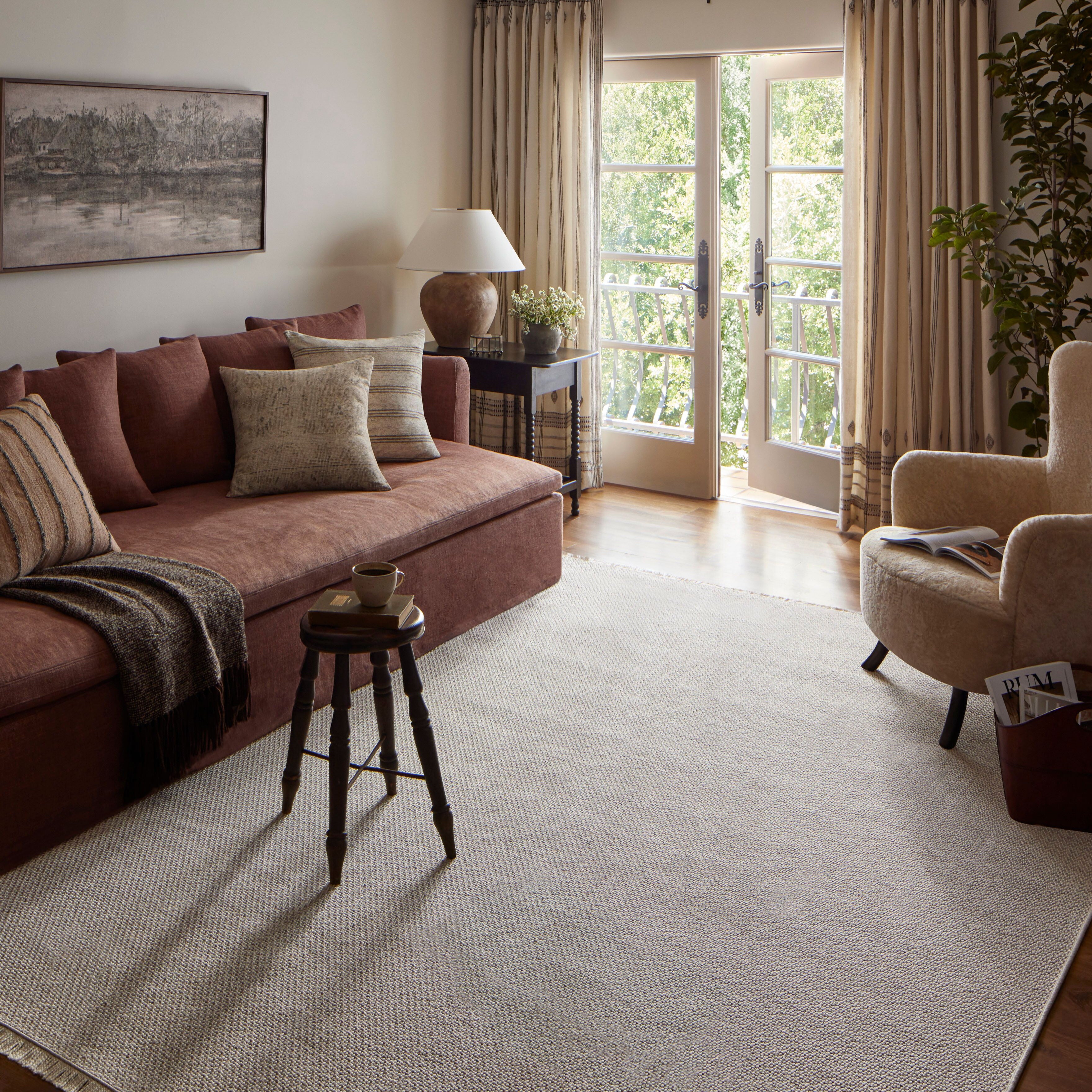 Amber Lewis x Loloi Malibu Ivory / Dove Rug No. 04 5-Rugs - indoor/outdoor Loloi