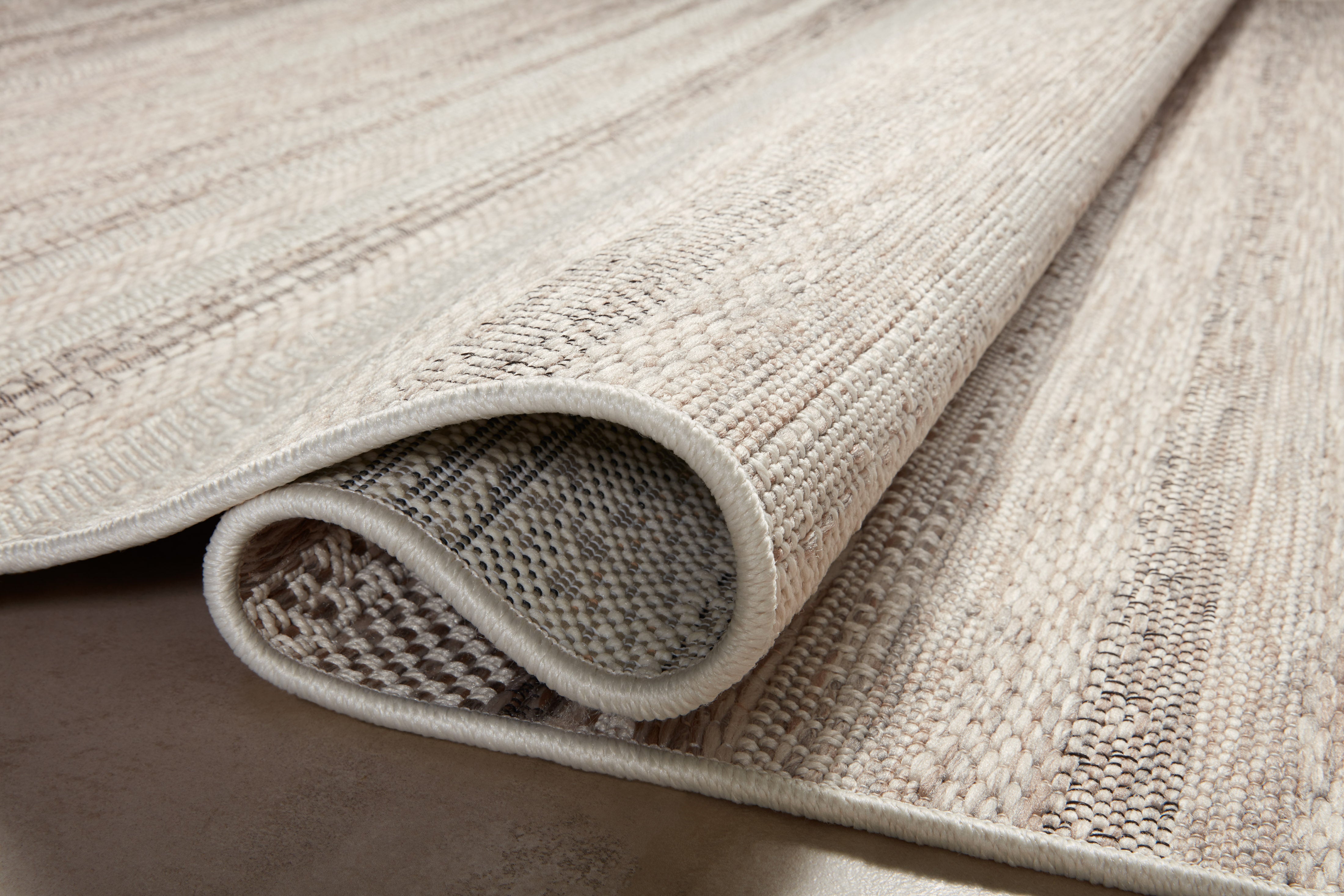 Amber Lewis x Loloi Malibu Ivory / Dove Rug No. 01 5-Rugs - indoor/outdoor Loloi