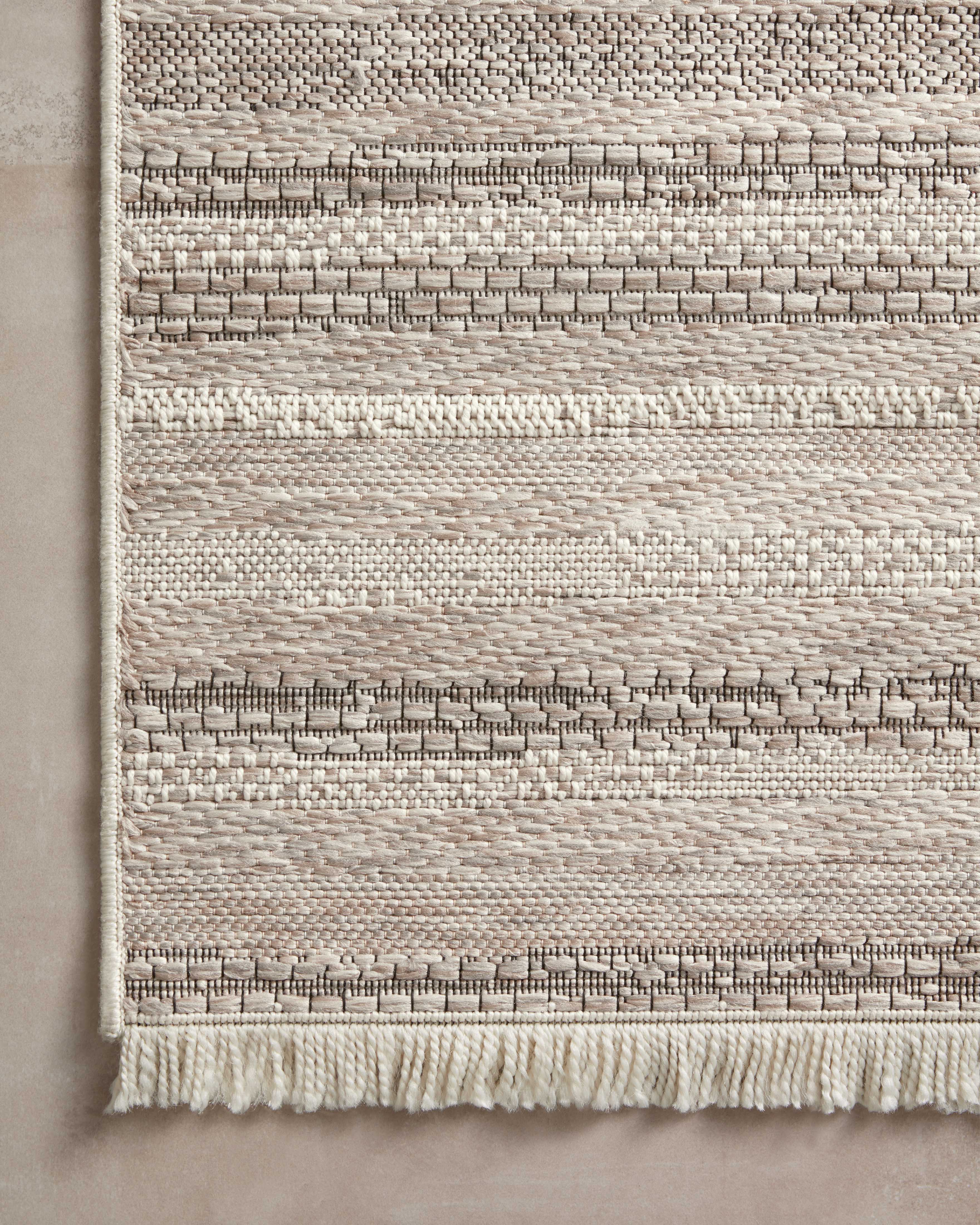 Amber Lewis x Loloi Malibu Ivory / Dove Rug No. 05 5-Rugs - indoor/outdoor Loloi