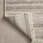 OVERSTOCK RUG - Amber Lewis x Loloi Malibu Ivory / Dove Rug No. 01 - 5'1" x 7'7" IN STORE - Sale Rugs Loloi