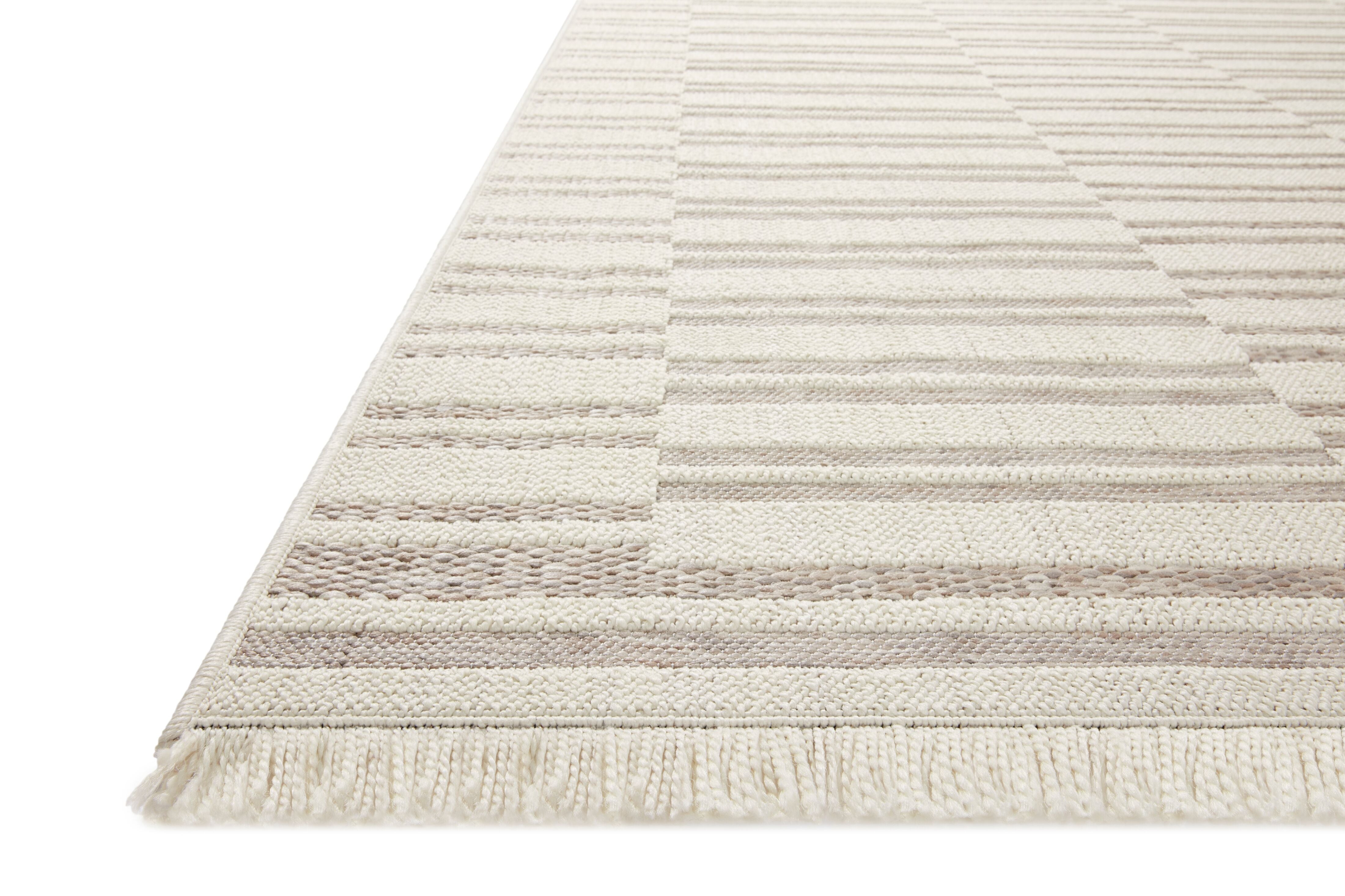 Amber Lewis x Loloi Malibu Ivory / Dove Rug No. 04 5-Rugs - indoor/outdoor Loloi