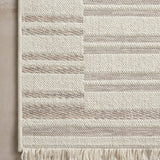 Amber Lewis x Loloi Malibu Ivory / Dove Rug No. 05 5-Rugs - indoor/outdoor Loloi