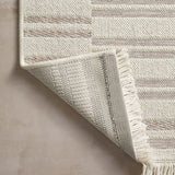 OVERSTOCK RUG - Amber Lewis x Loloi Malibu Ivory / Dove Rug No. 01 - 5'1" x 7'7" IN STORE - Sale Rugs Loloi
