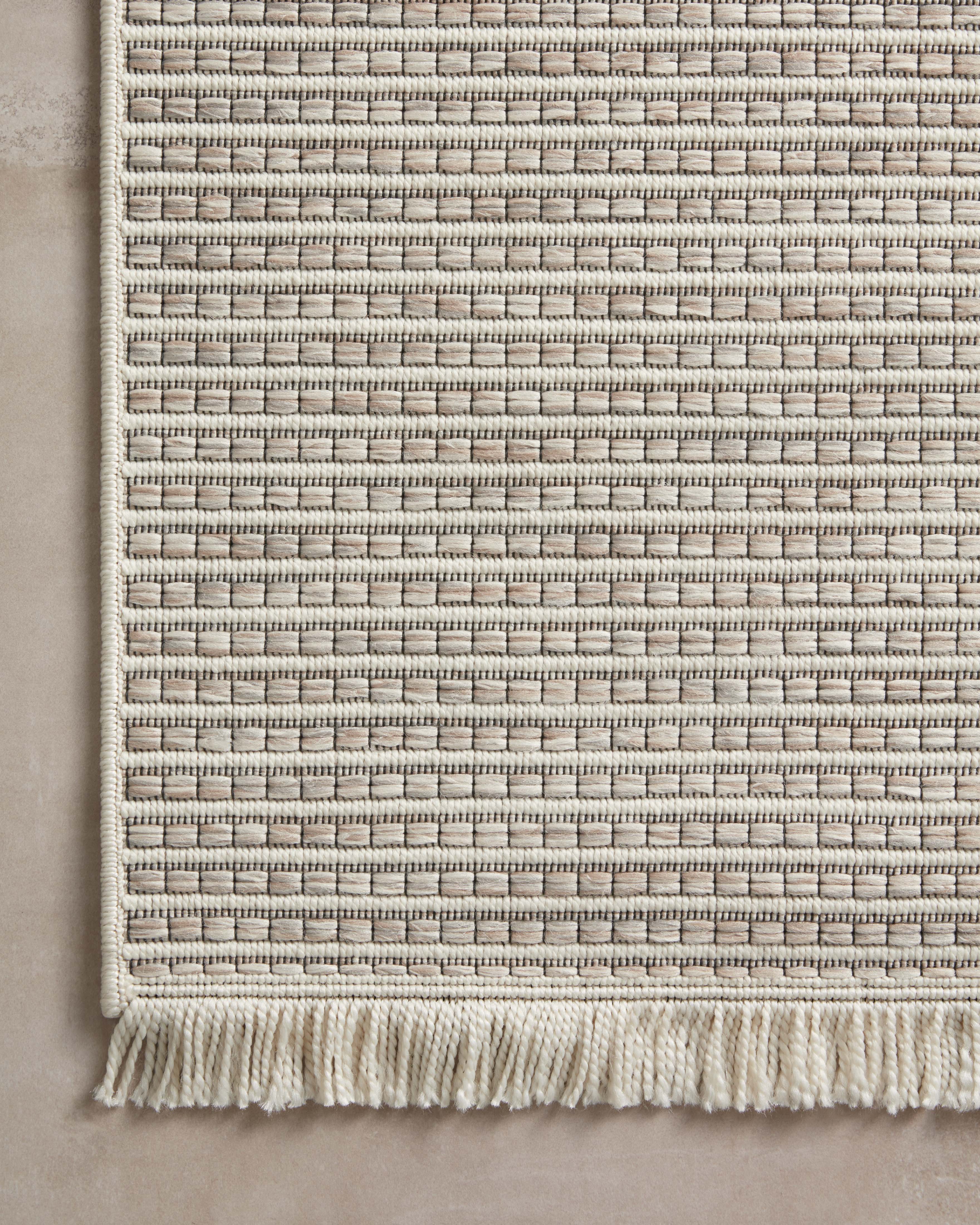 Amber Lewis x Loloi Malibu Ivory / Dove Rug No. 03 5-Rugs - indoor/outdoor Loloi