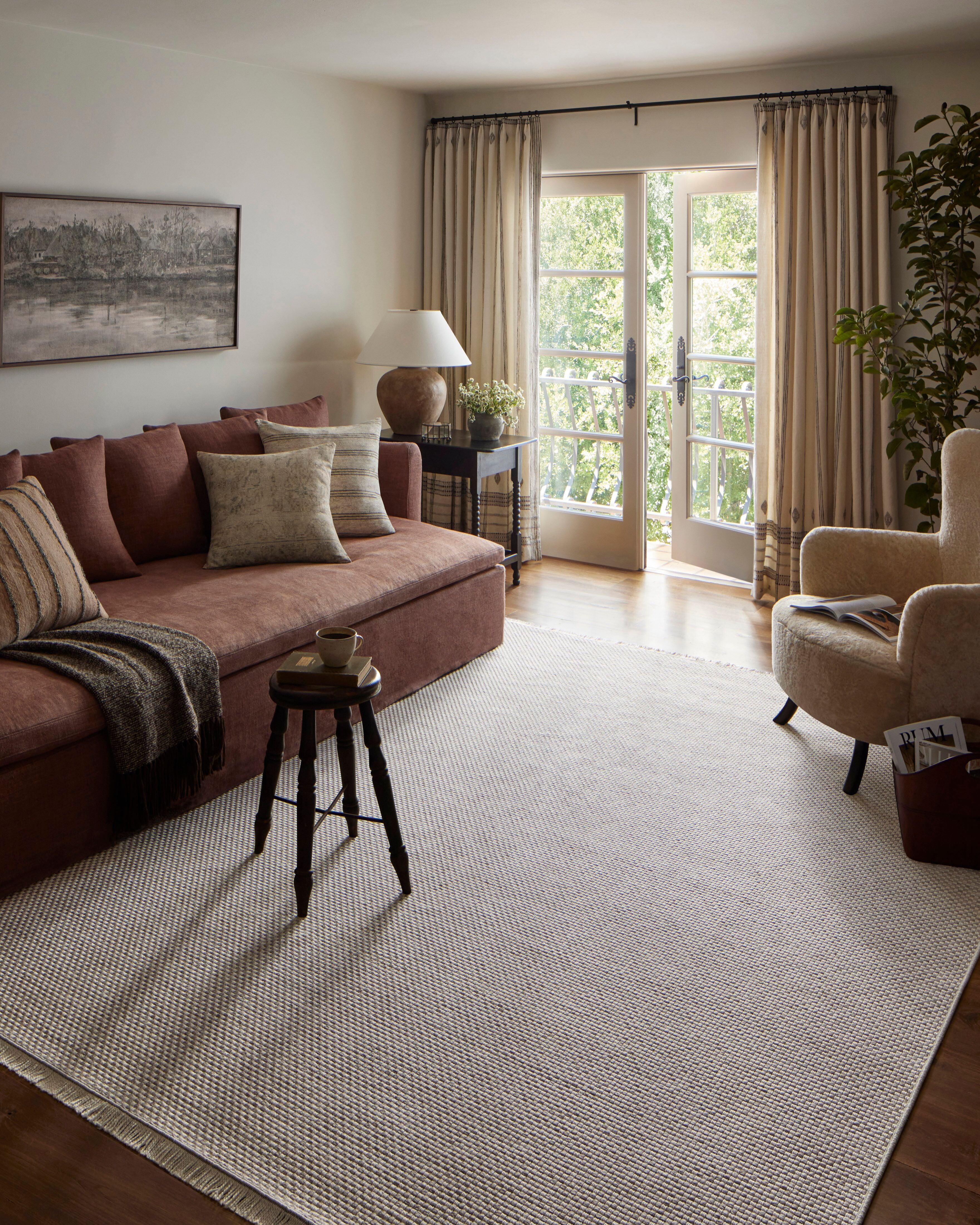 Amber Lewis x Loloi Malibu Ivory / Dove Rug No. 04 5-Rugs - indoor/outdoor Loloi