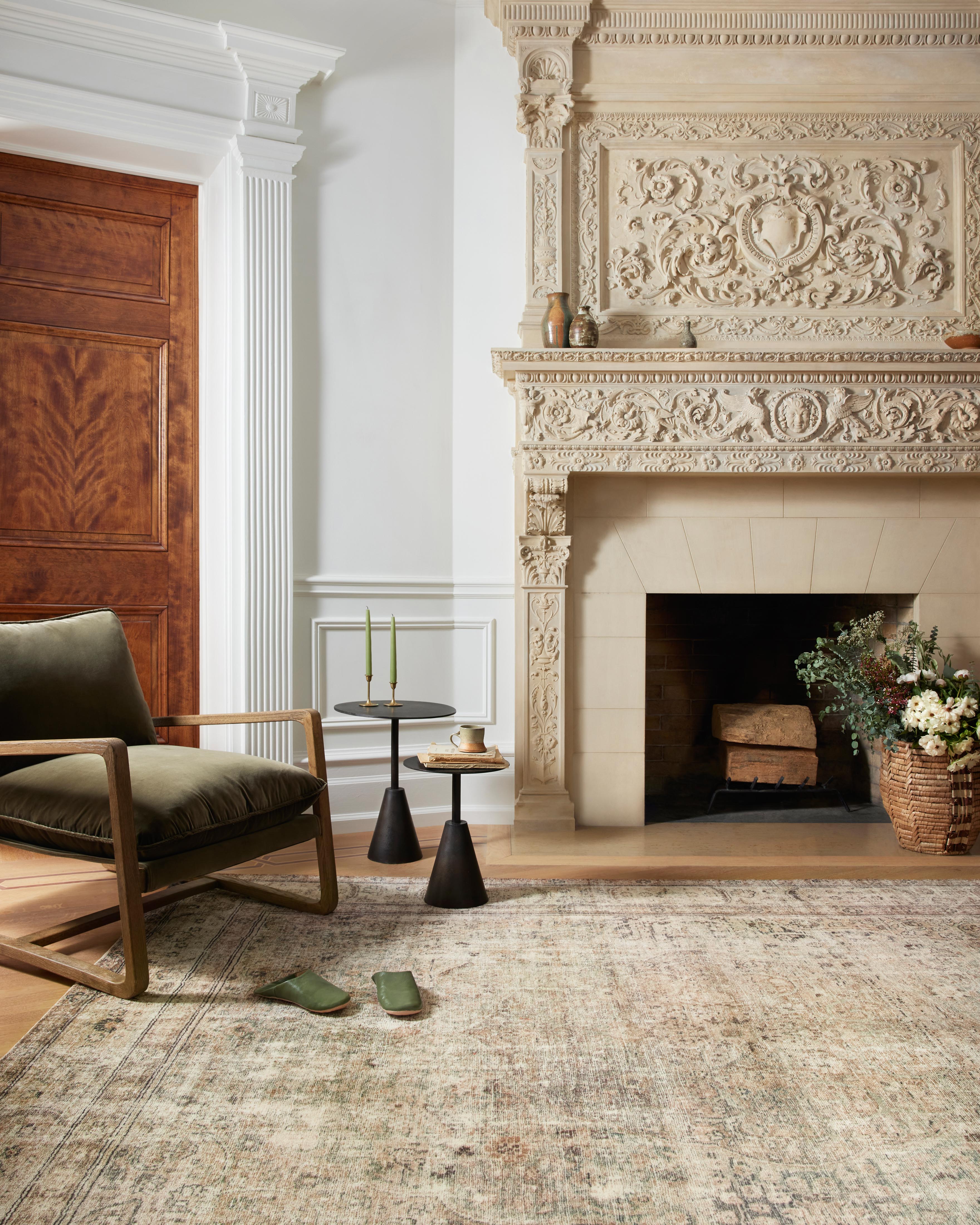 Loloi Margot Antique / Sage Rug No.2 RUGS - synthetic Loloi 18" x 18"