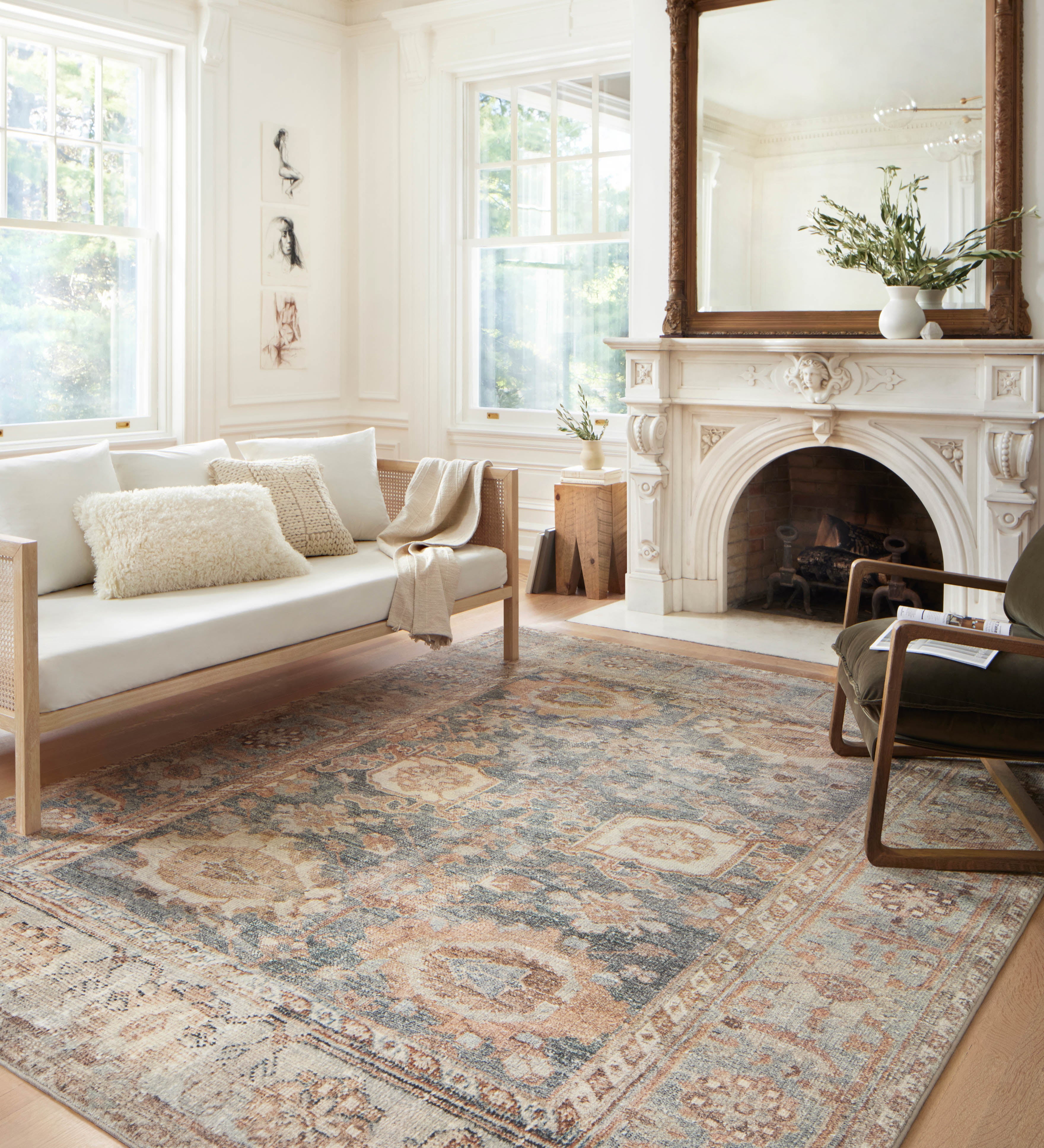 Loloi Margot Ocean/Spice Rug 1-patterned rugs Loloi